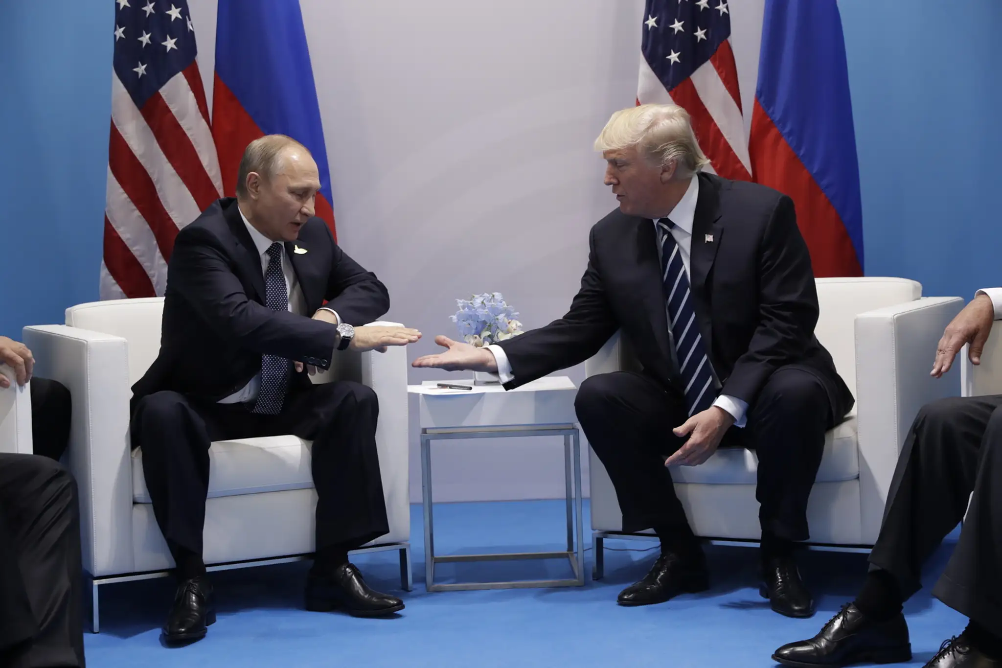 Stretnutie Vladimira Putina a Donalda Trumpa.