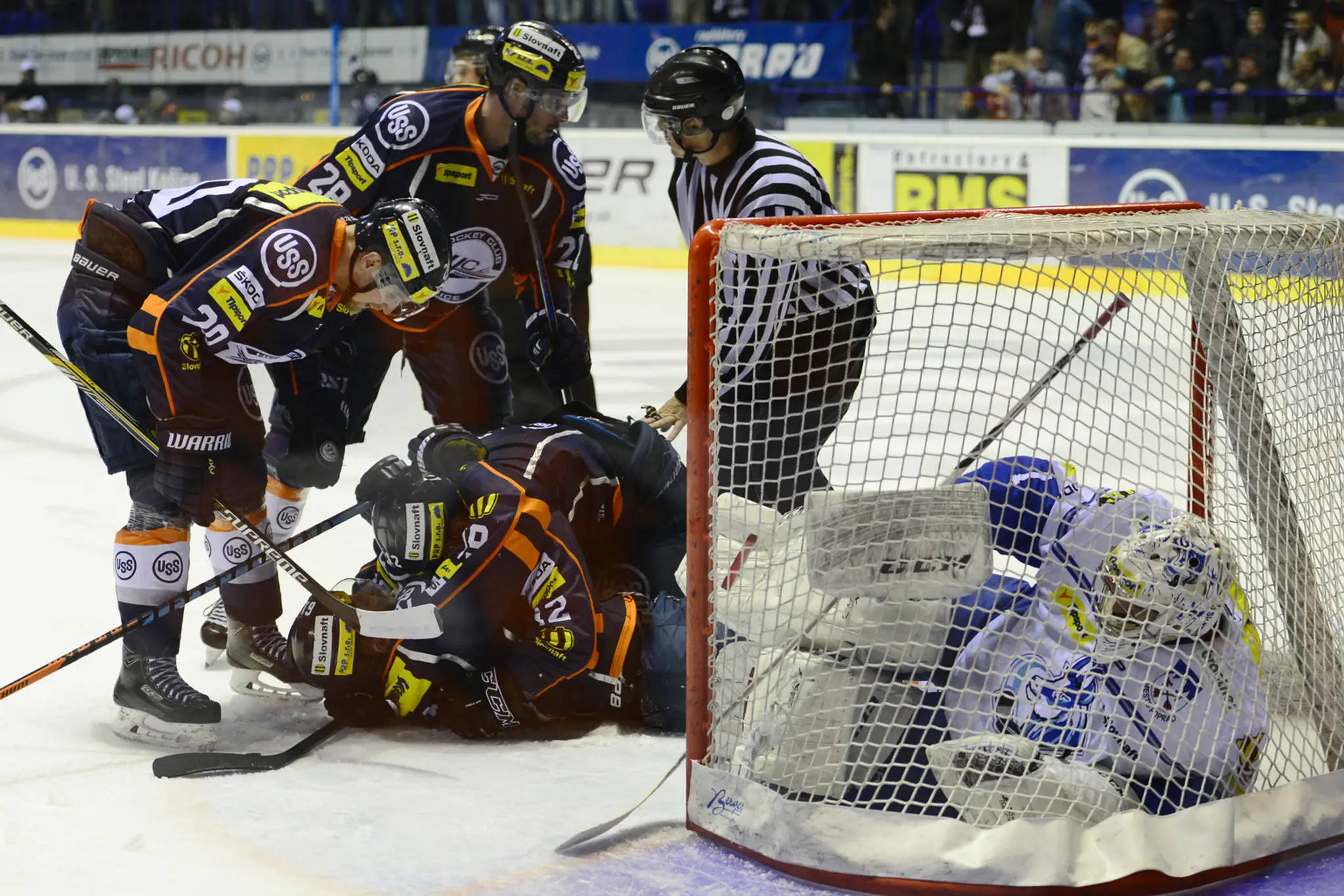 Zápas semifinále play off hokejovej Tipsport extraligy medzi HC Košice - HK Poprad