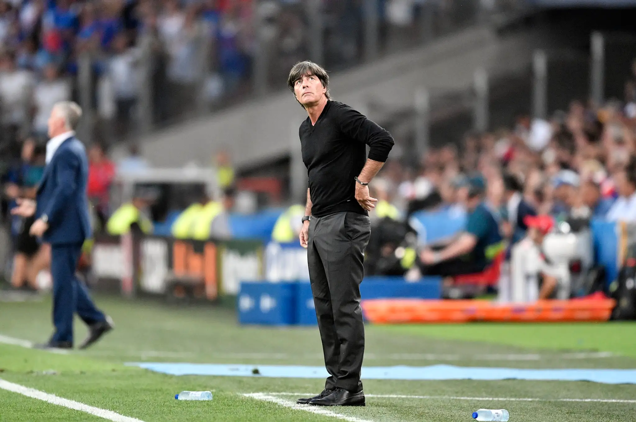 Tréner Nemecka Joachim Löw v semifinále ME proti Francúzsku.