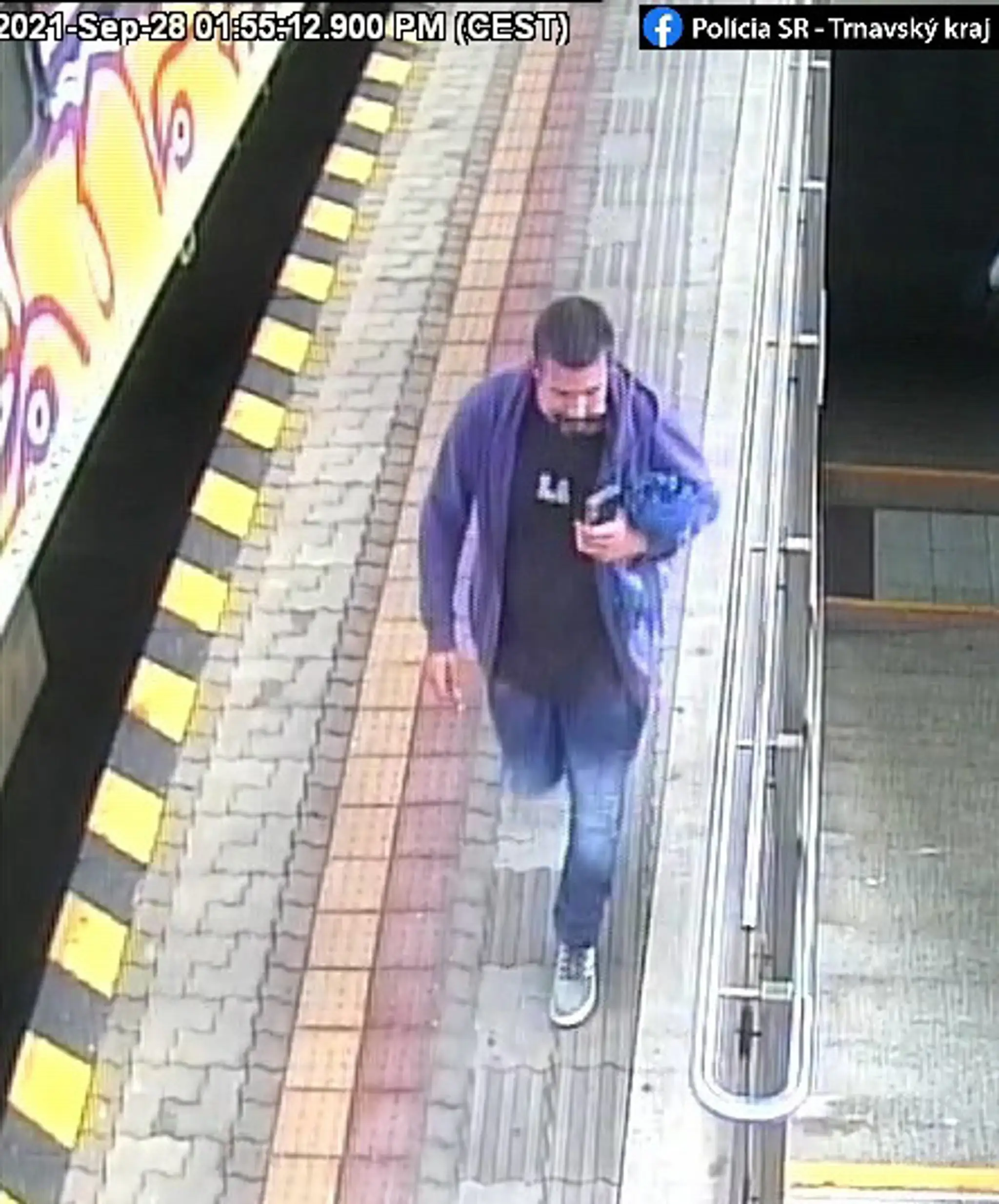 Exibicionista z vlaku na trase Dunajska Streda - Bratislava.