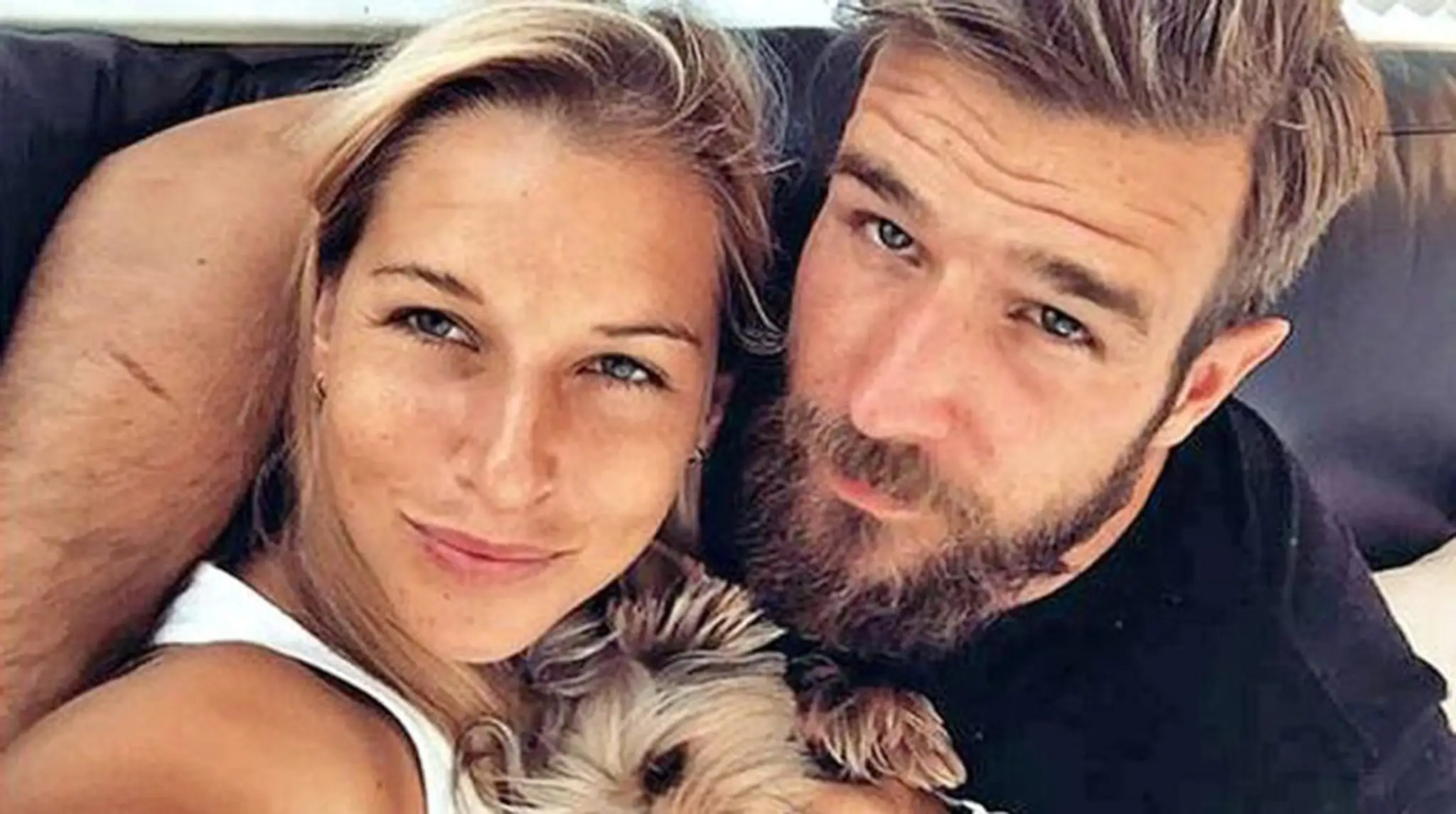 Dominika Cibulková s manželom Michalom.