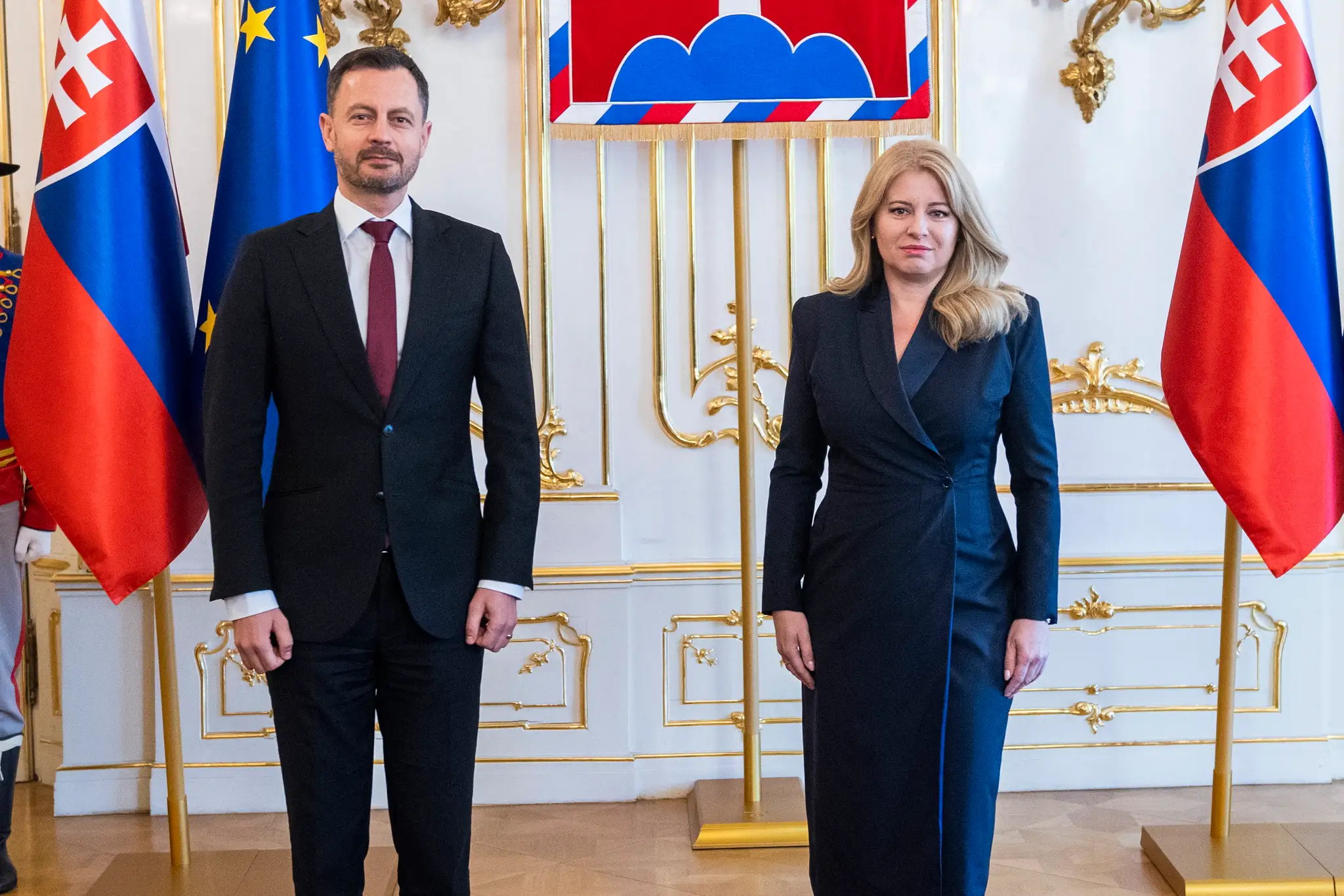 Stretnutie prezidentky SR Zuzany Čaputovej s predsedom vlády SR Eduardom Hegerom