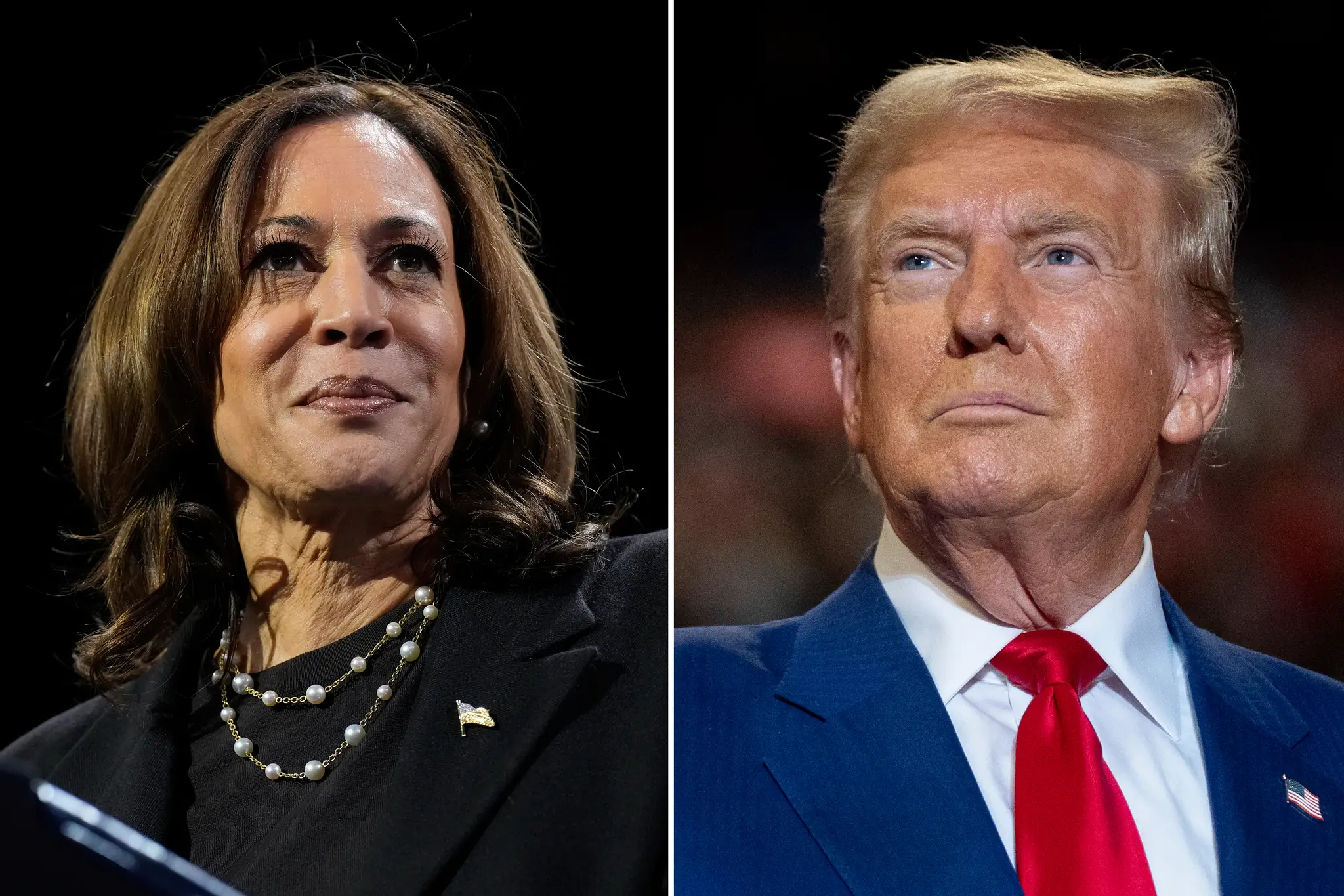 Kamala Harrisová a Donald Trump