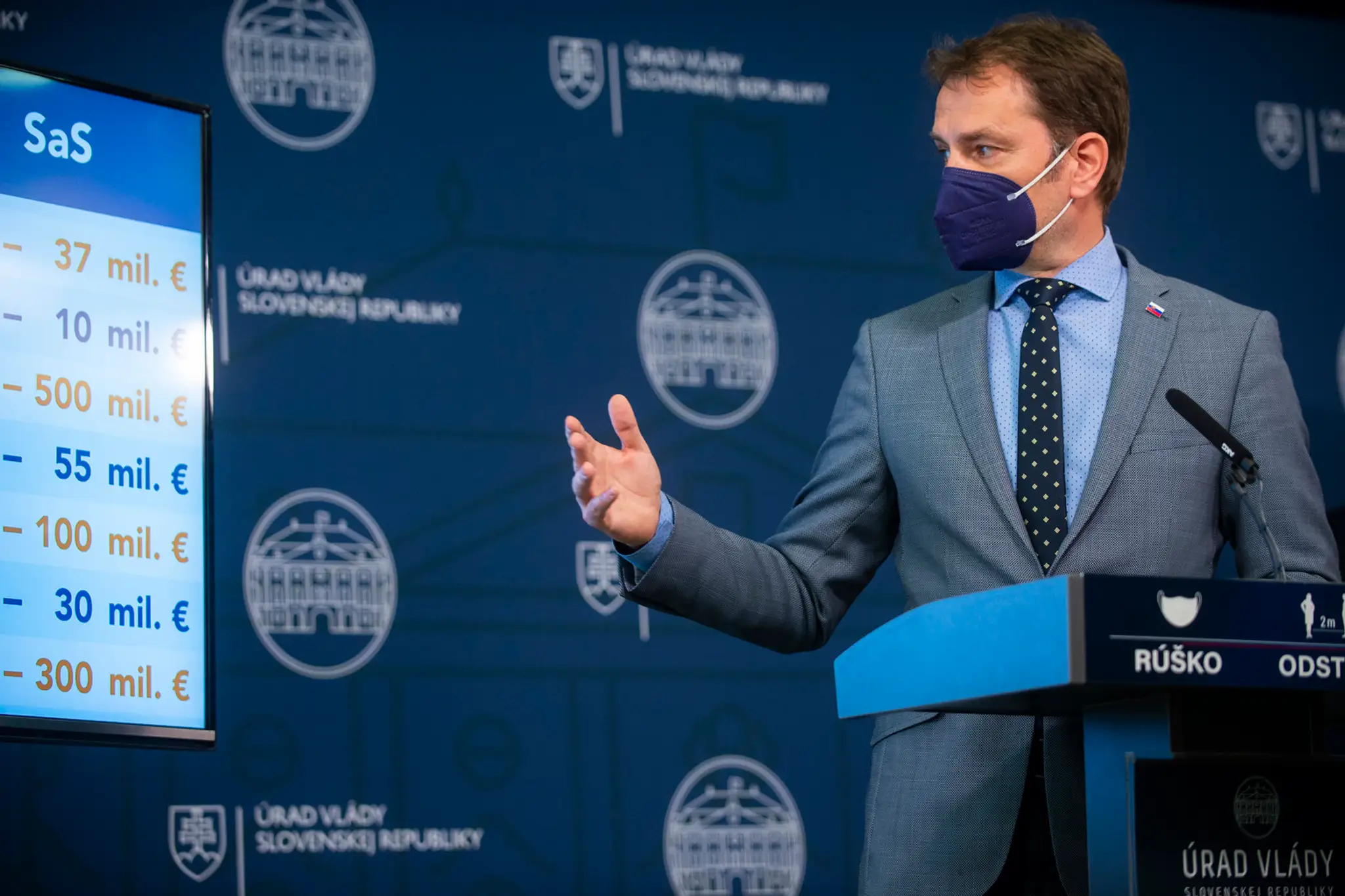 Na snímke podpredseda vlády SR a minister financií SR Igor Matovič 