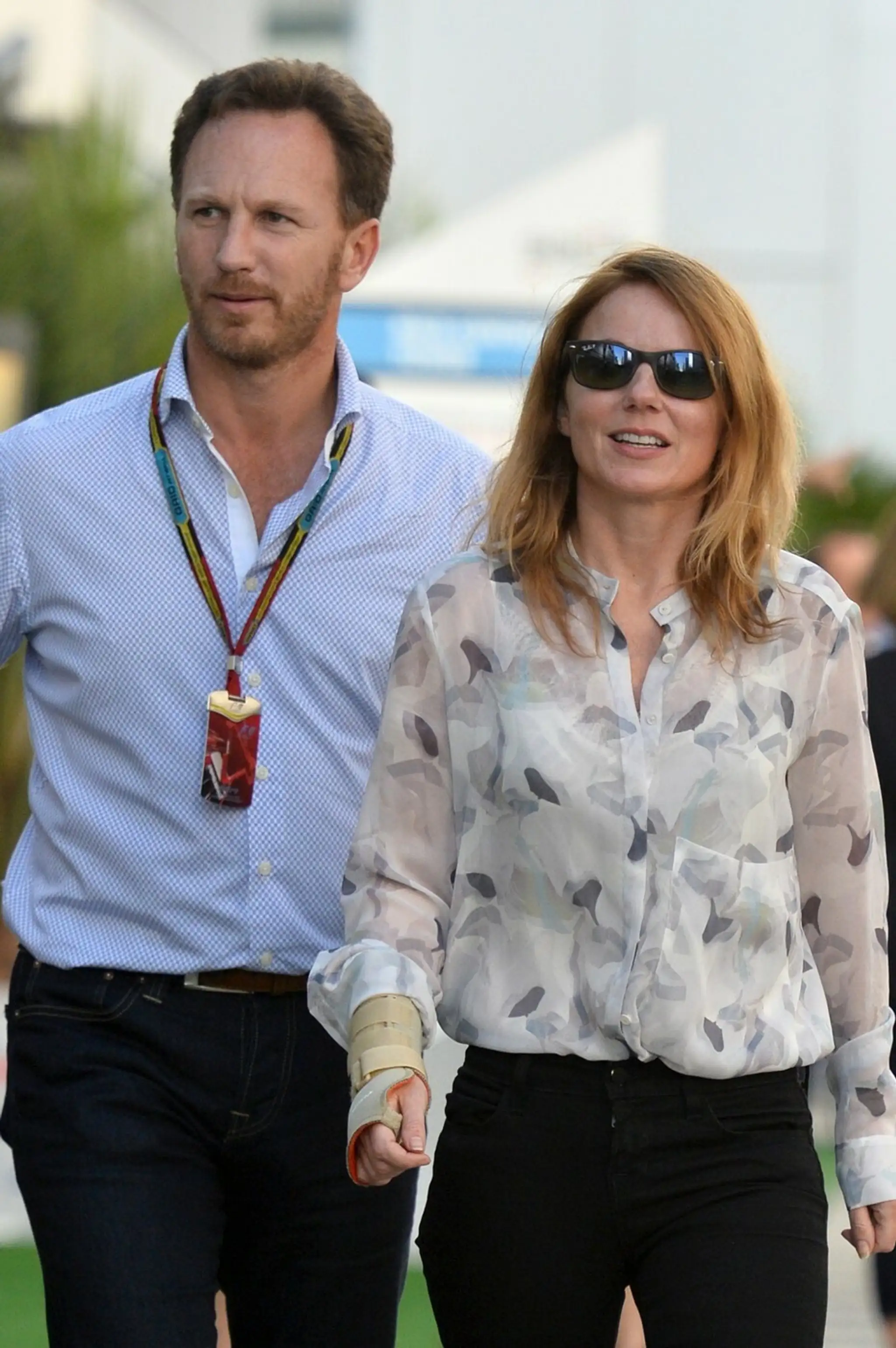 Geri Halliwell a Christian Horner.