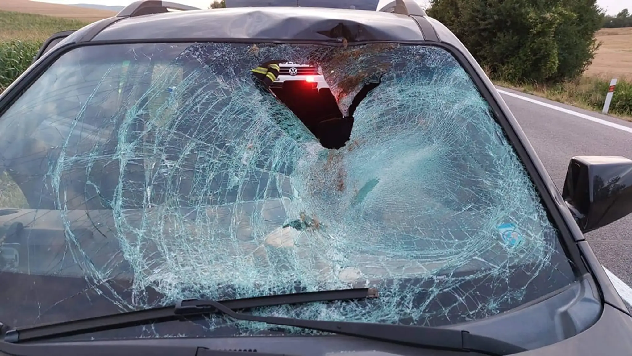 Poškodené auto.