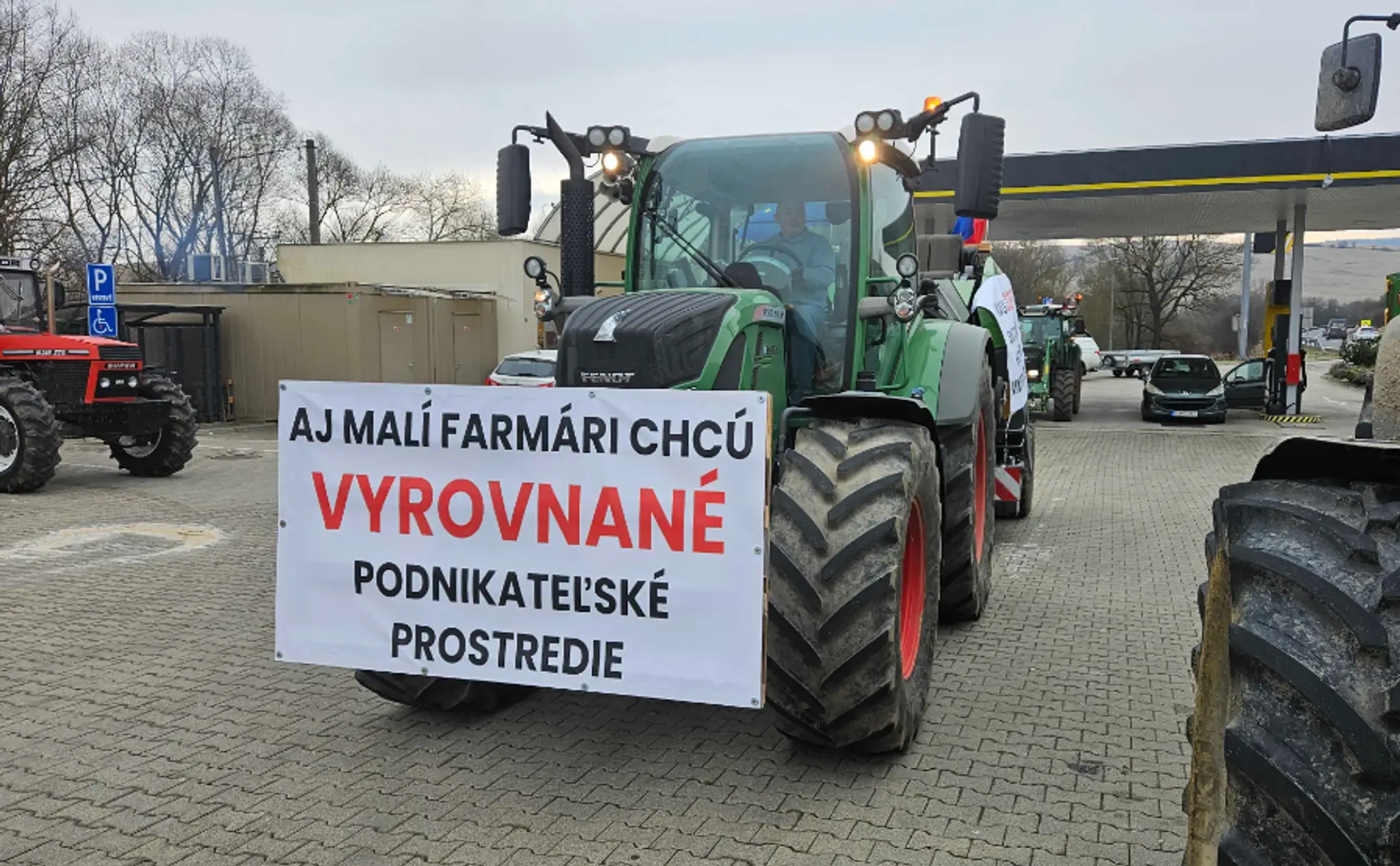 Protest farmárov v Prešove.