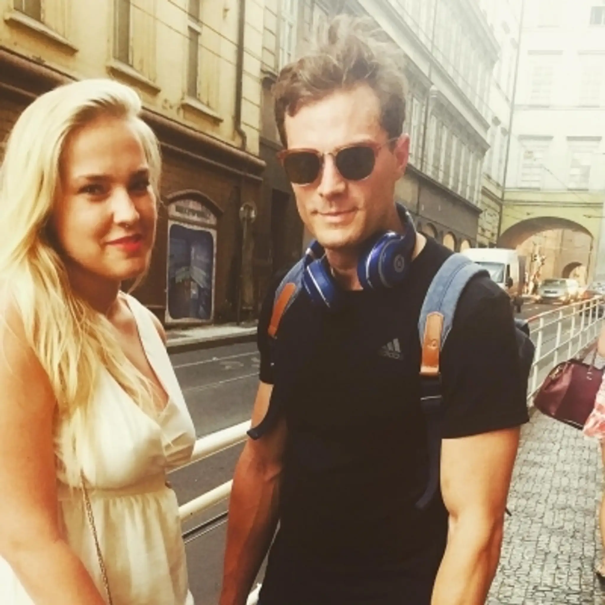 Jamie Dornan s fanúšičkami