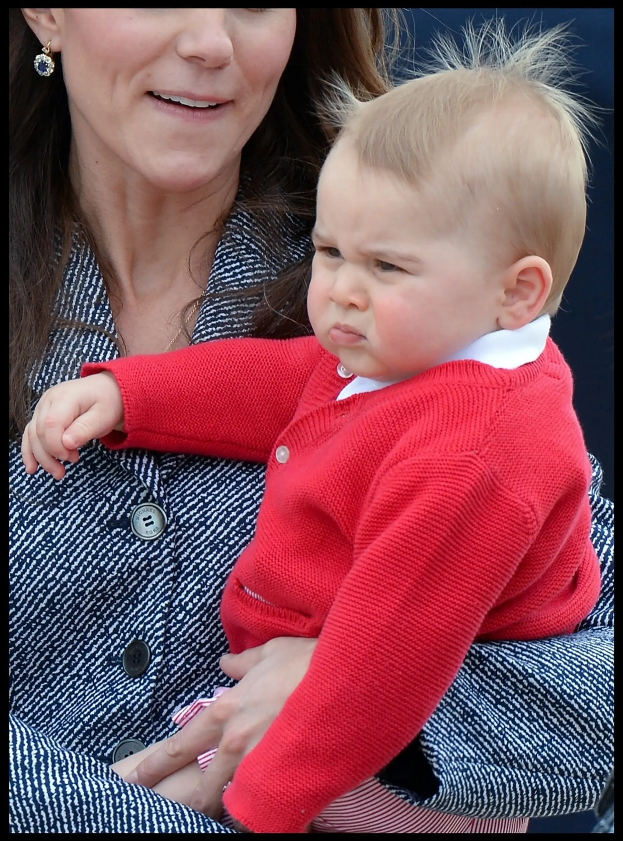 Princ George a jeho grimasy