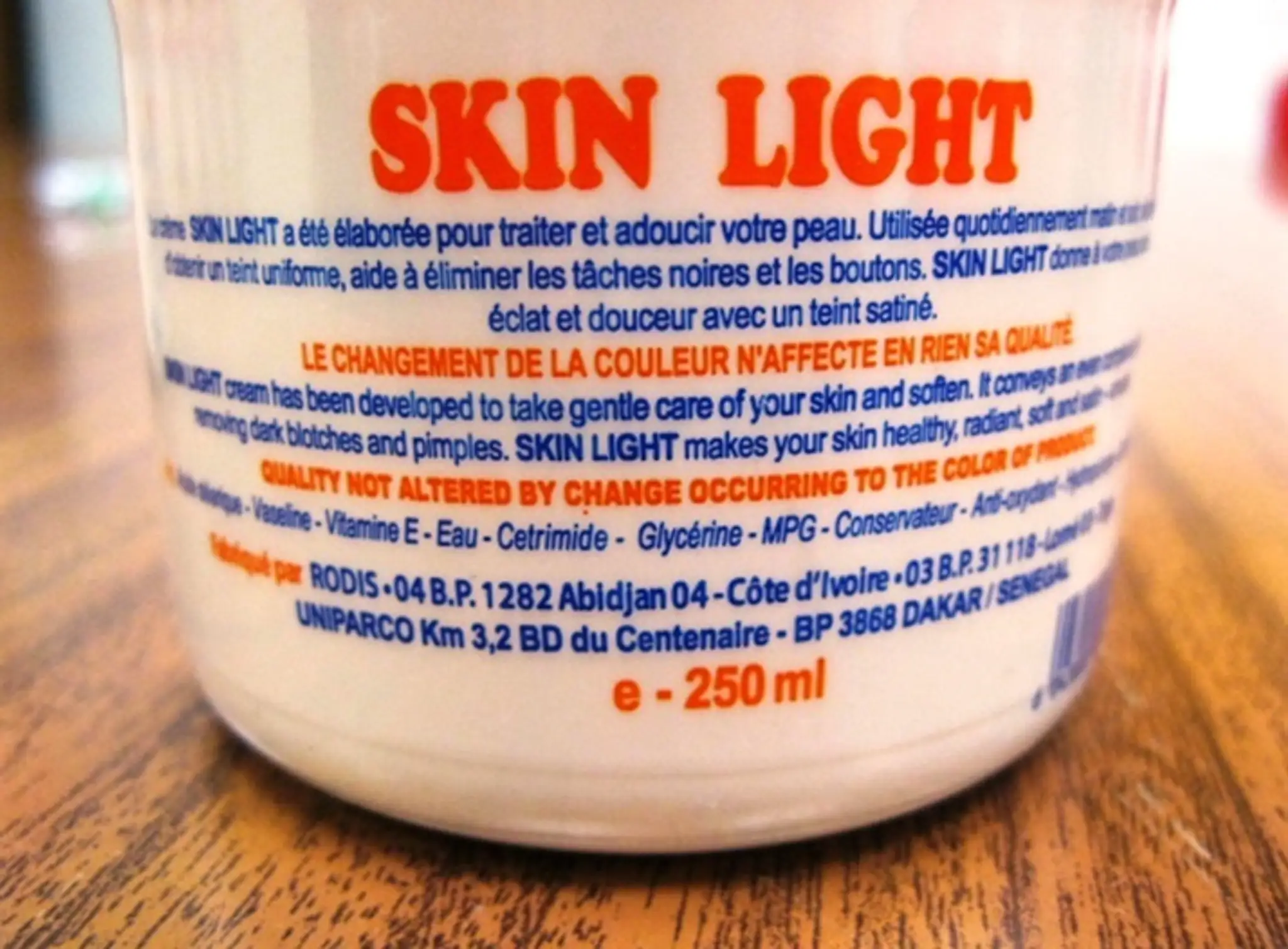 Skin Light krém na bielenie pokožky
