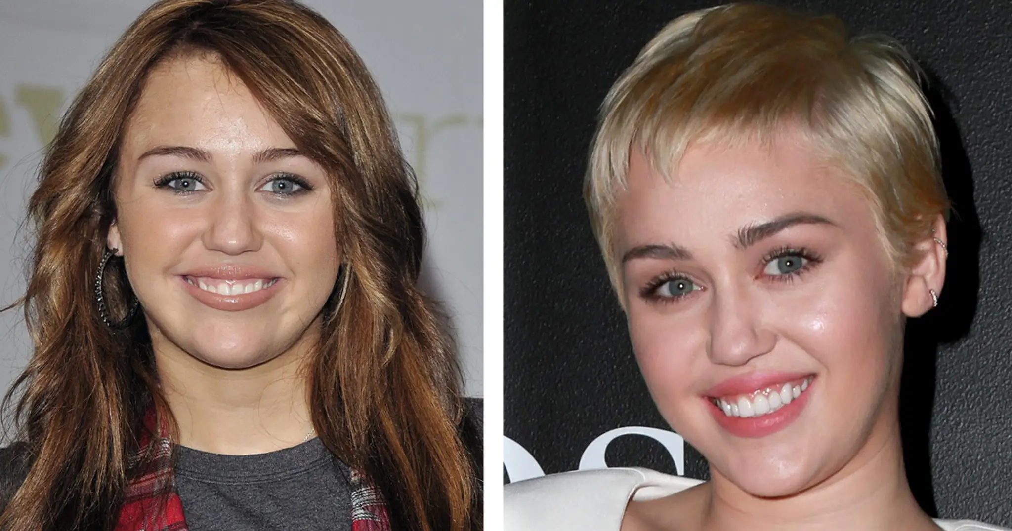 Miley Cyrus na začiatku kariéry a teraz.