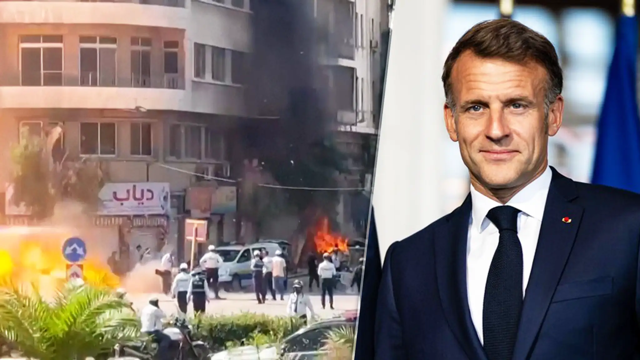 Explózia neďaleko hotela, v ktorom je ubytovaný Emmanuel Macron