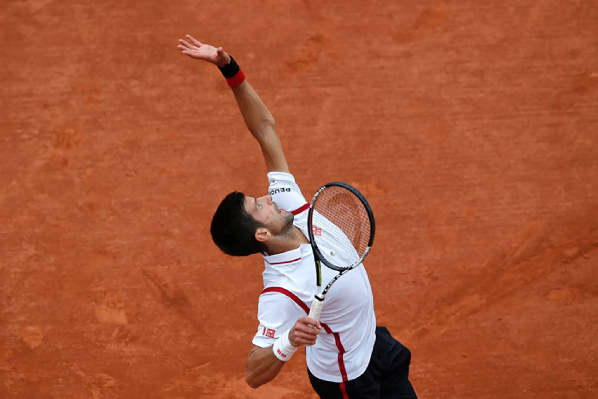 Novak Djokovič na Roland Garros.
