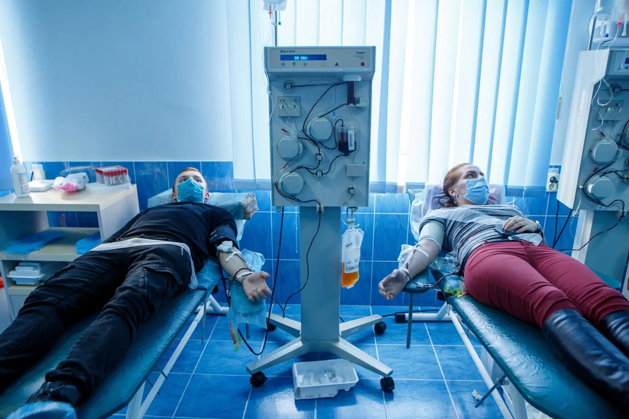 Dobrovoľníci v Užhorode darujú krv po výzve ministerstva zdravotníctva