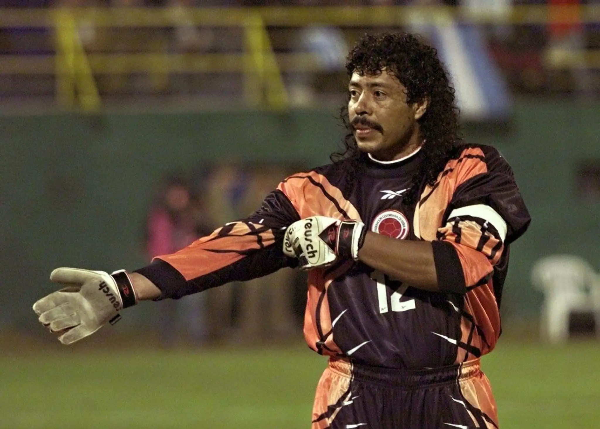 Brankár Kolumbie René Higuita na archívnej snímke.