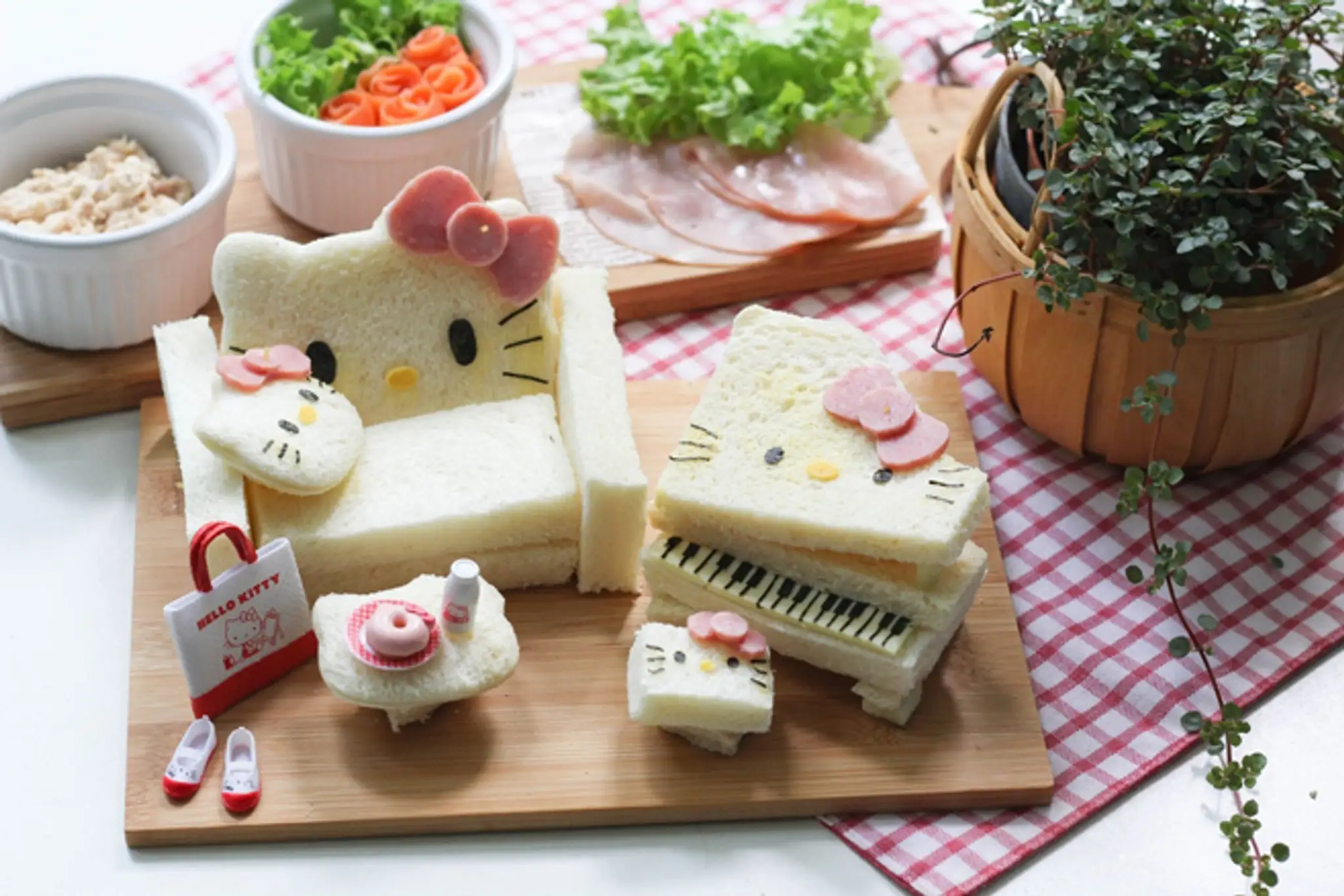Hello Kitty zo sendviča.