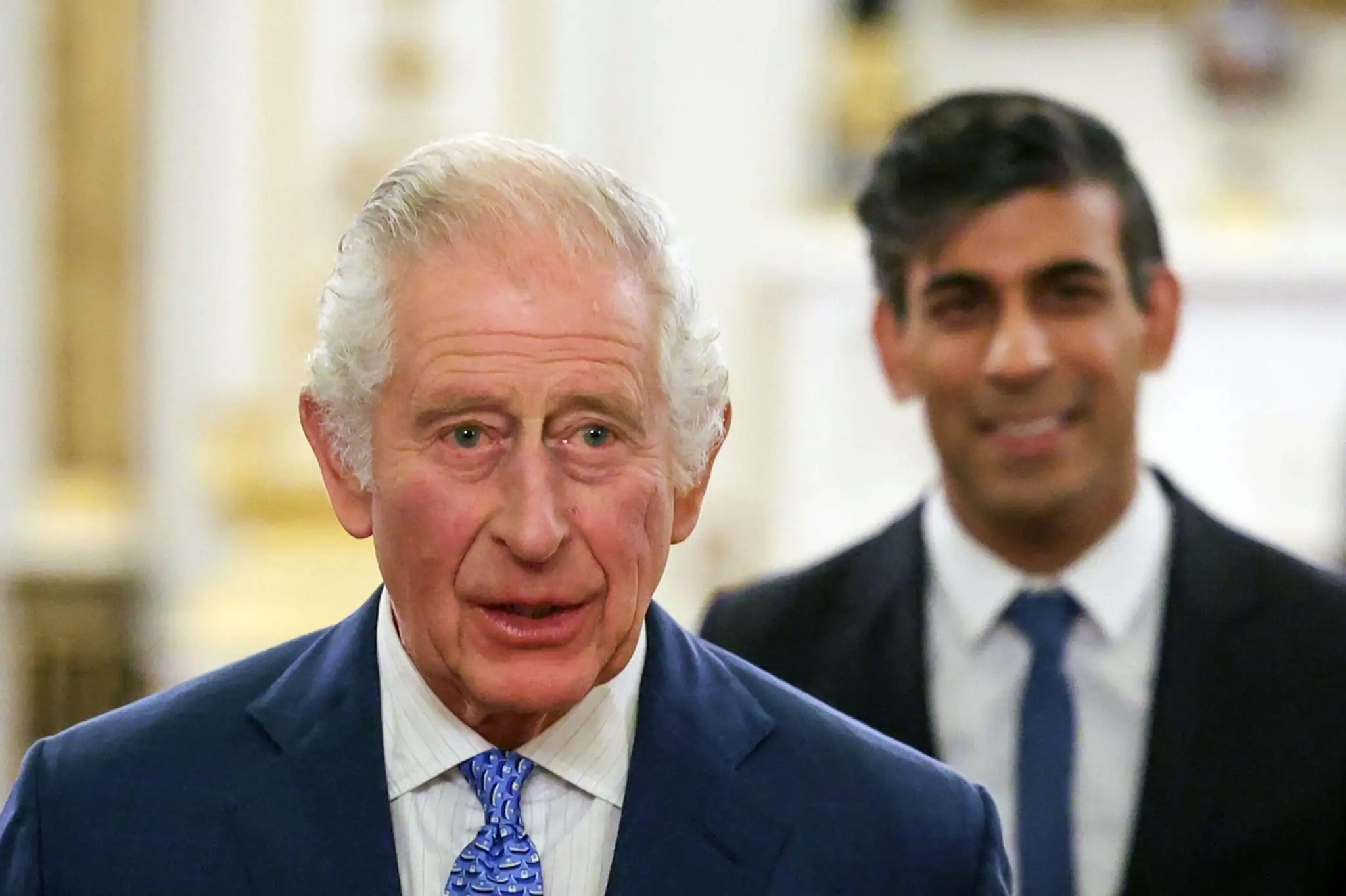 Kráľ Karol III. a britský premiér Rishi Sunak