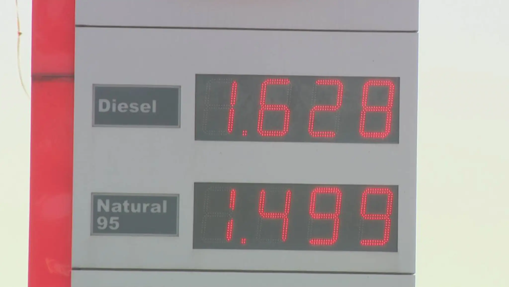 Súčasné ceny na čerpacích staniciach.