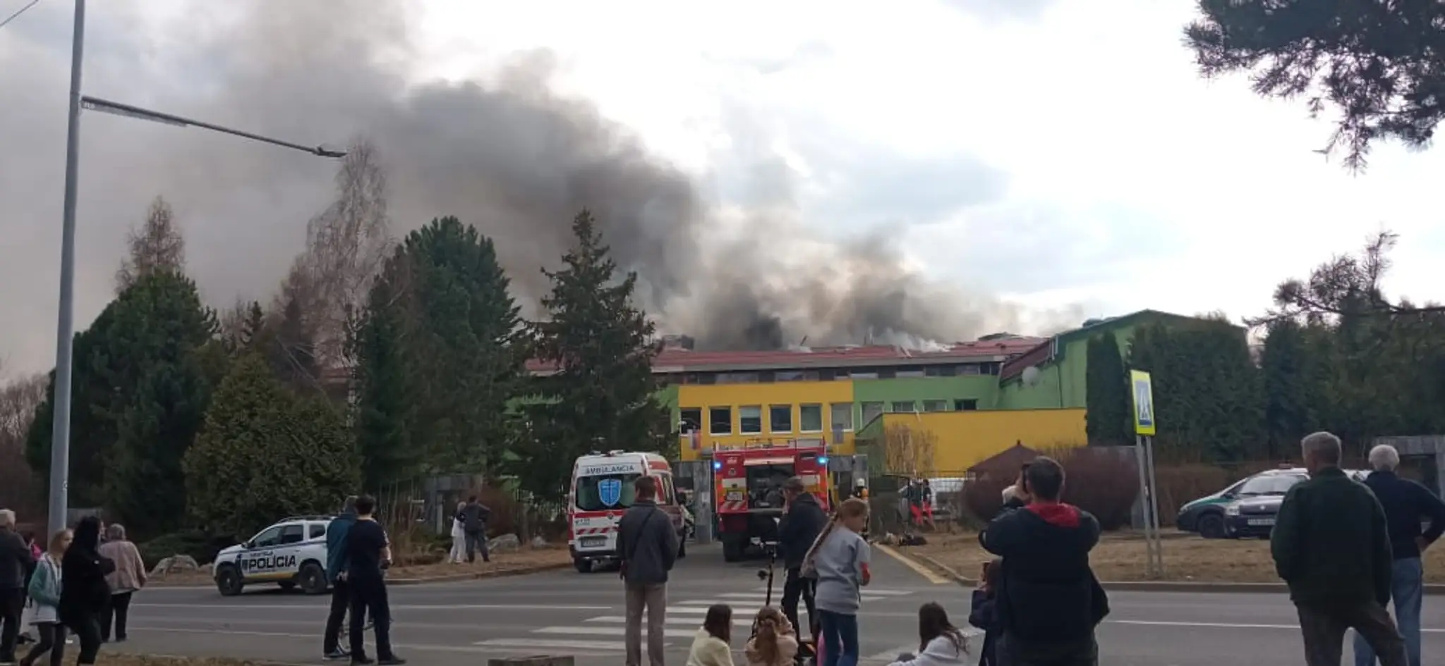 Požiar v Spišskej Novej Vsi.
