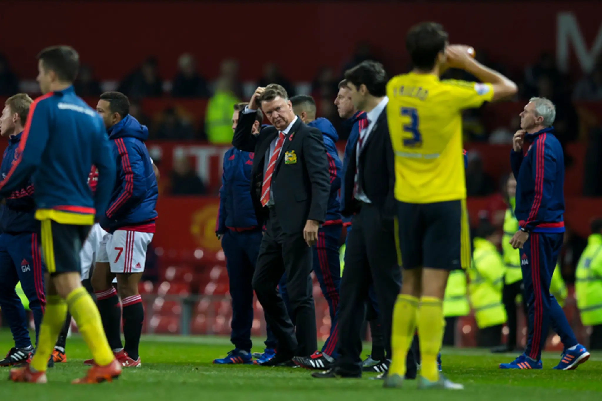 Tréner Manchester United Louis van Gaal.