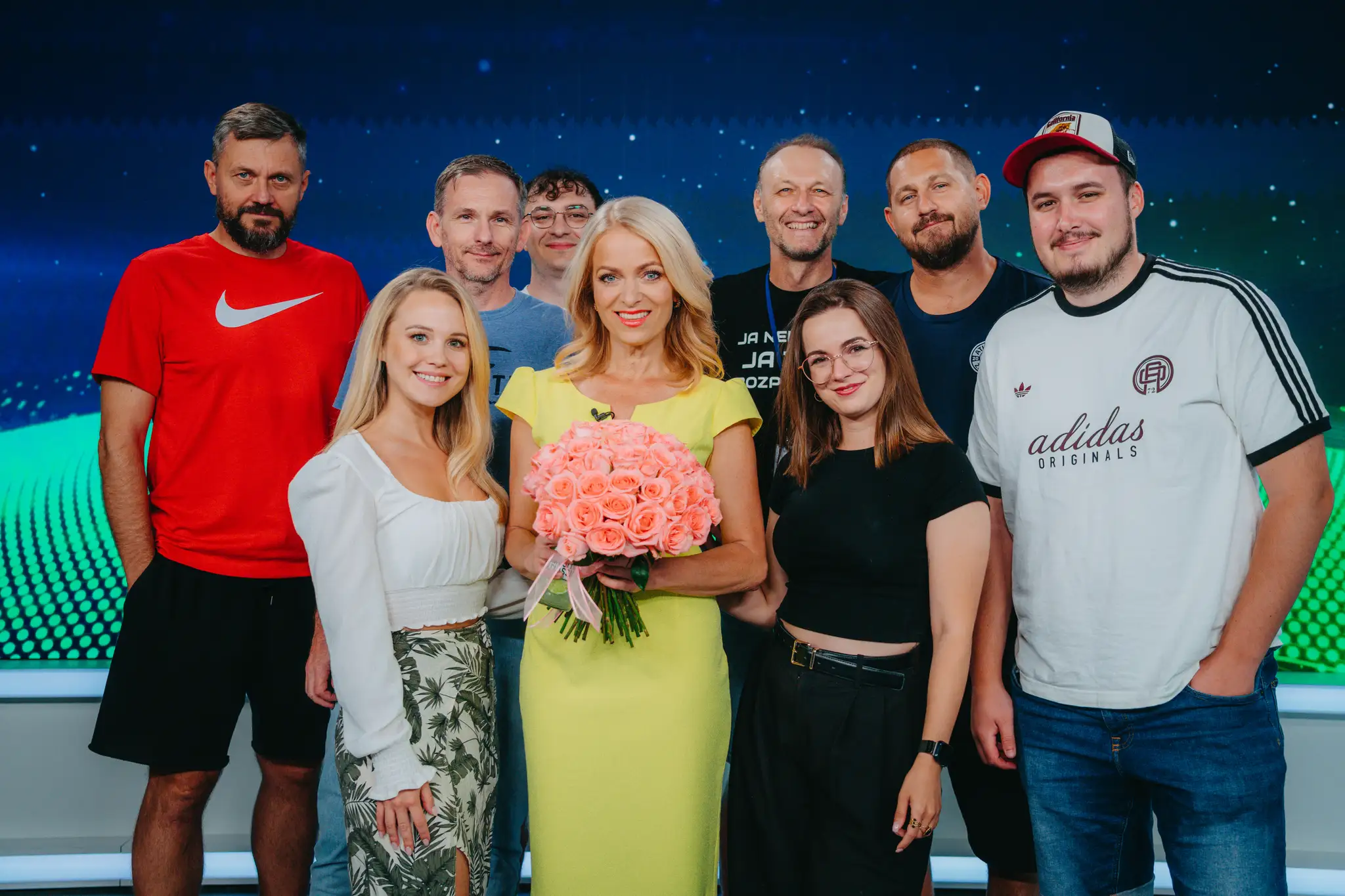 Janka Hospodárová s kolegami zo športoveej redakcie TV Markíza.