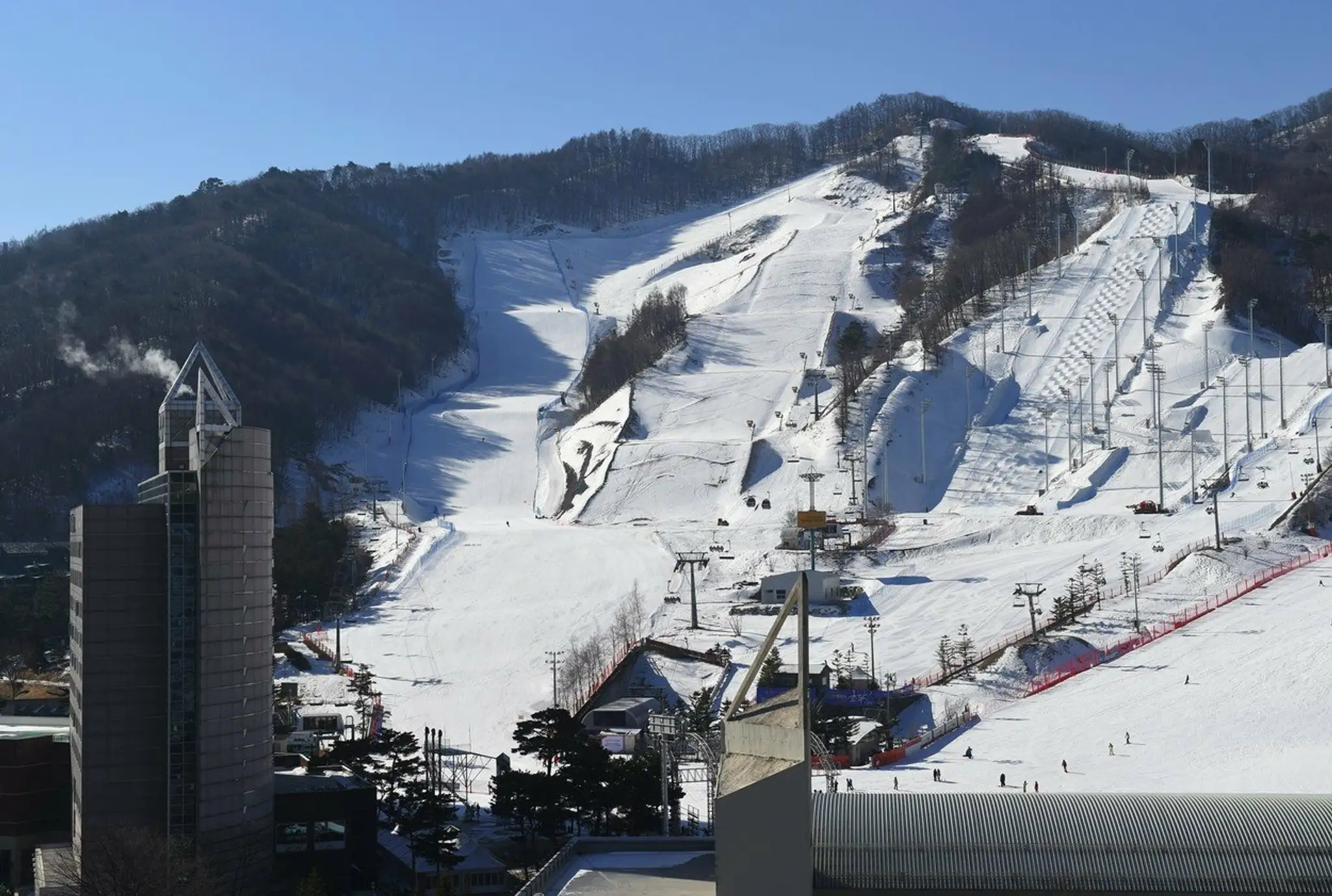 Olympijský areál v Pjongčangu.