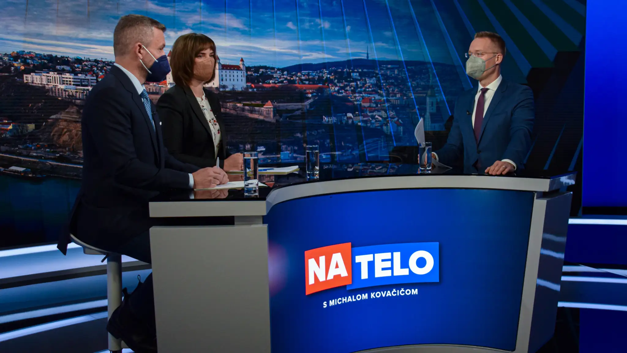 Peter Pellegrini a Veronika Remišová v Na telo.