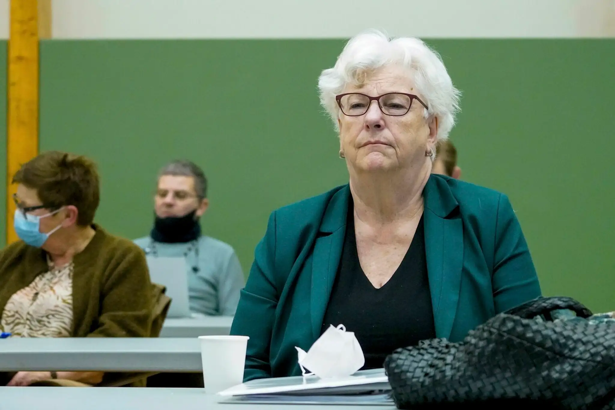 Psychiatrička Randi Rosenqvistová počas druhého dňa pojednávania v prípade žiadosti o podmienečné prepustenie Andersa Breivika.