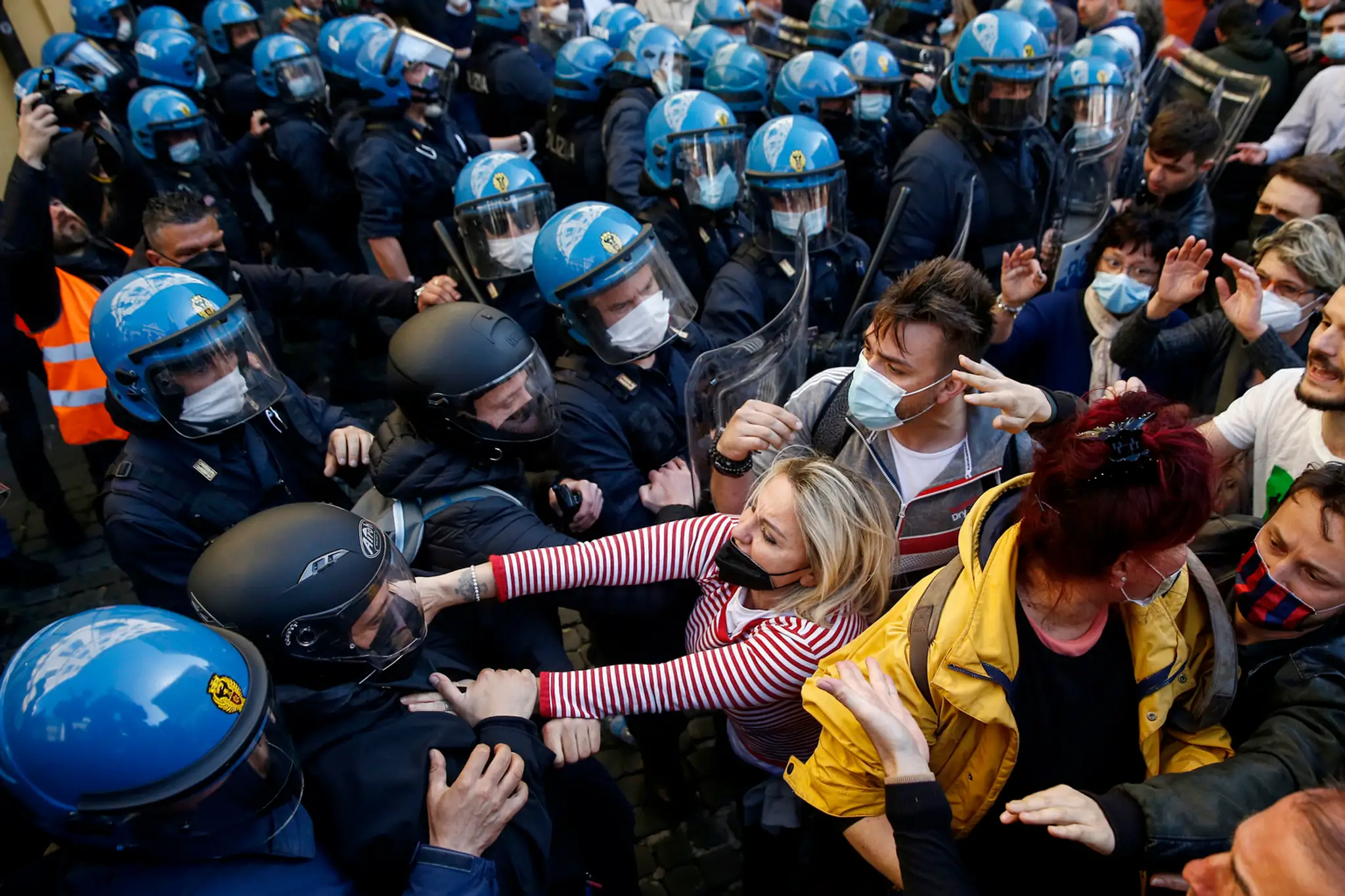 Protest v Taliansku.