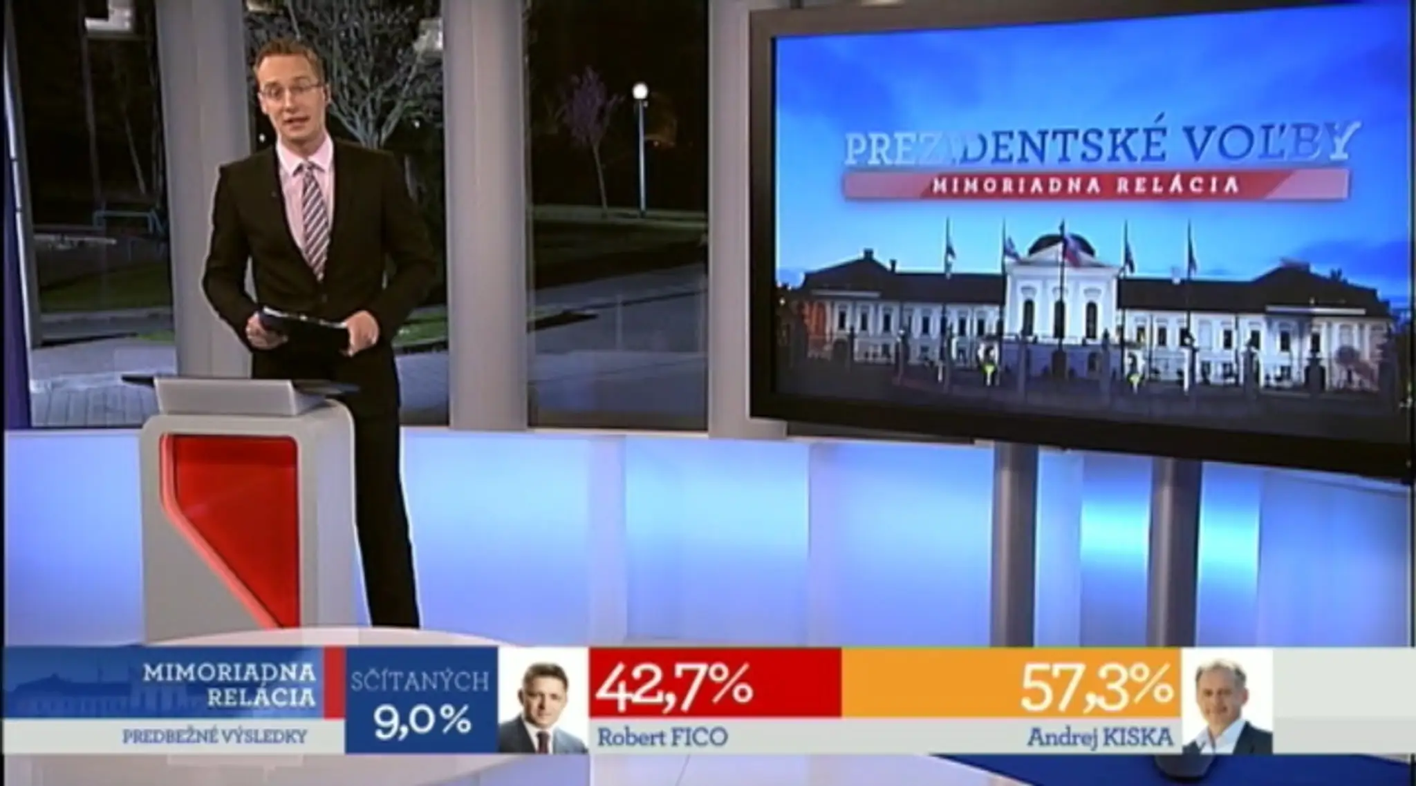 Sčítaných 9 percent hlasov.
