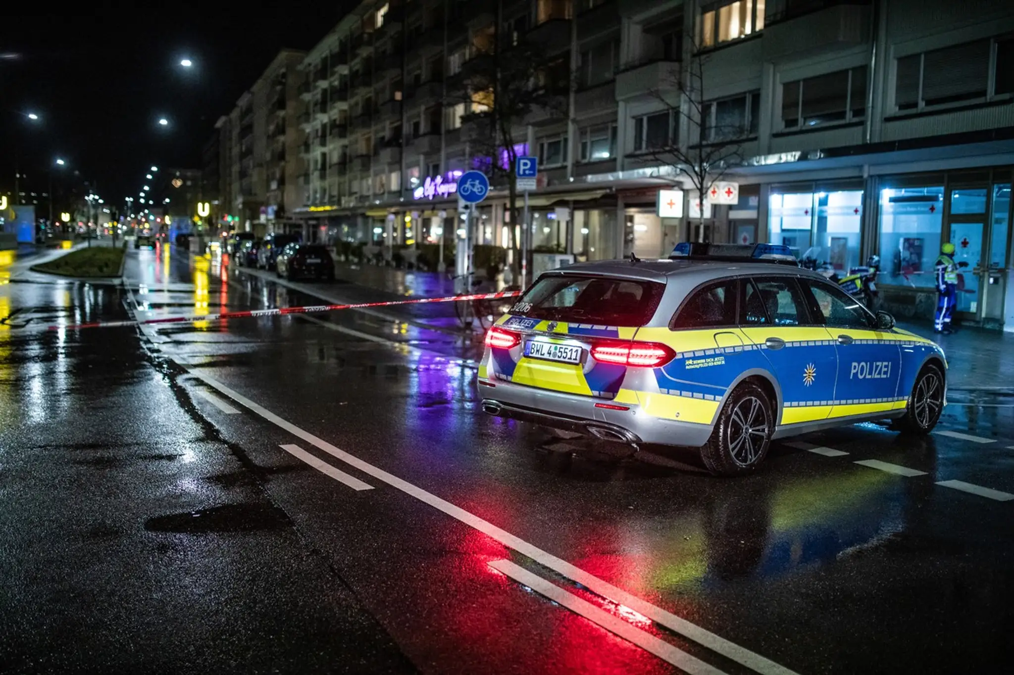 Polícia na mieste drámy.