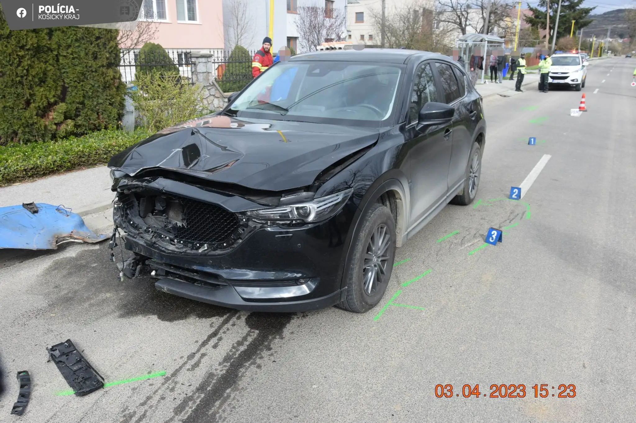 Tragická nehoda v obci Sady nad Torysou.