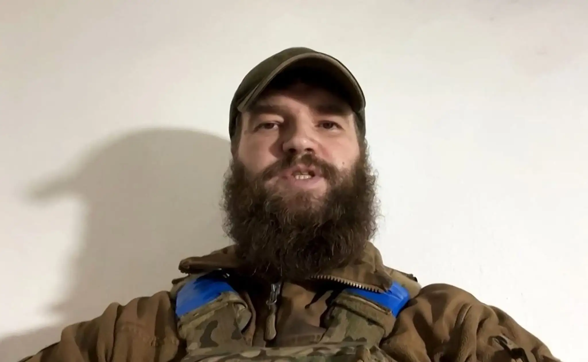 Sviatoslav Palamar, príslušník ukrajinského pluku Azov .