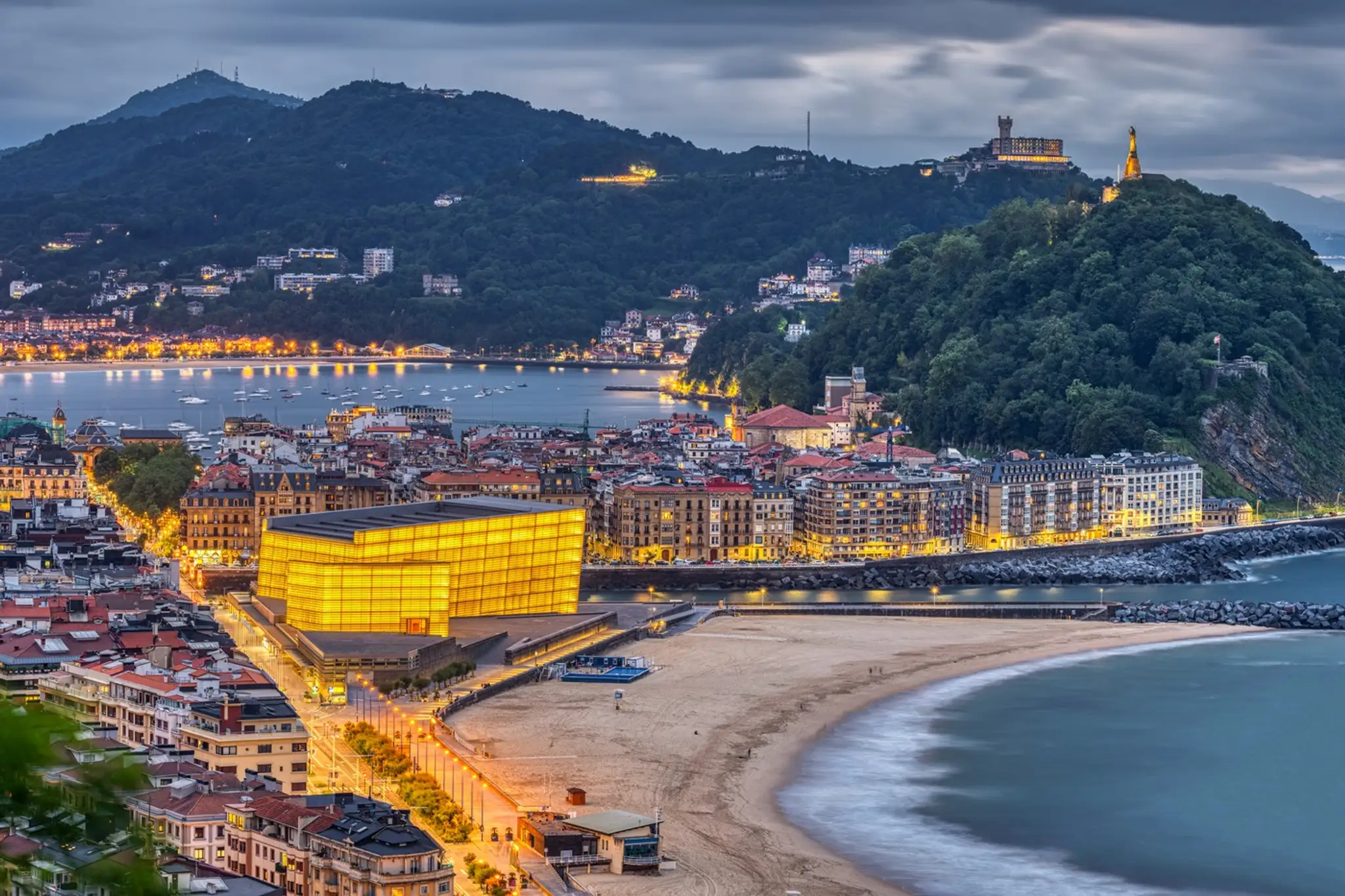 Mesto San Sebastián v Španielsku.