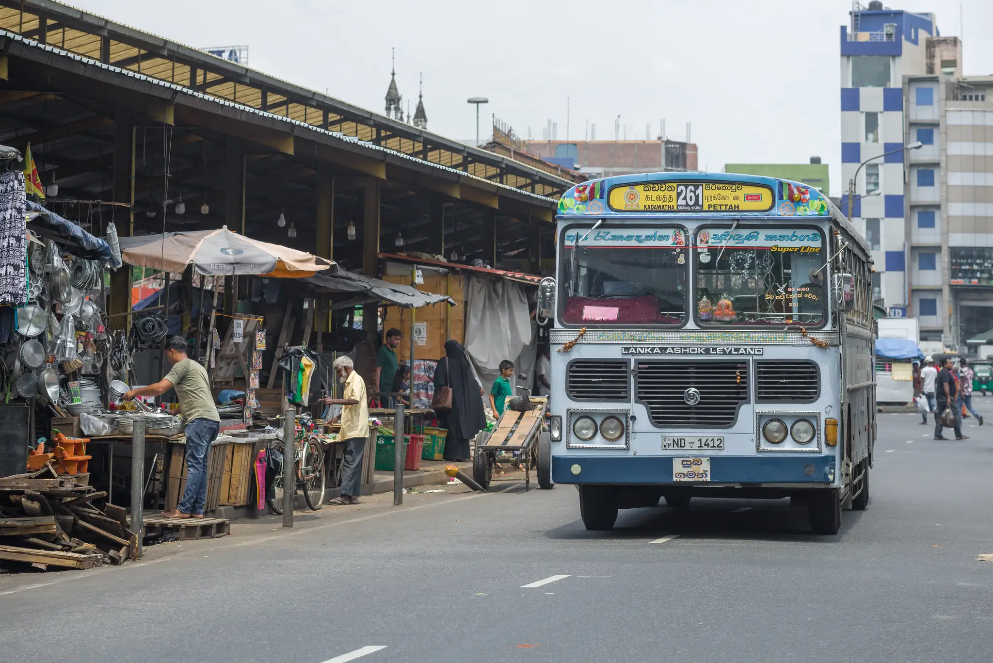 Autobus na Sri Lanke. 
