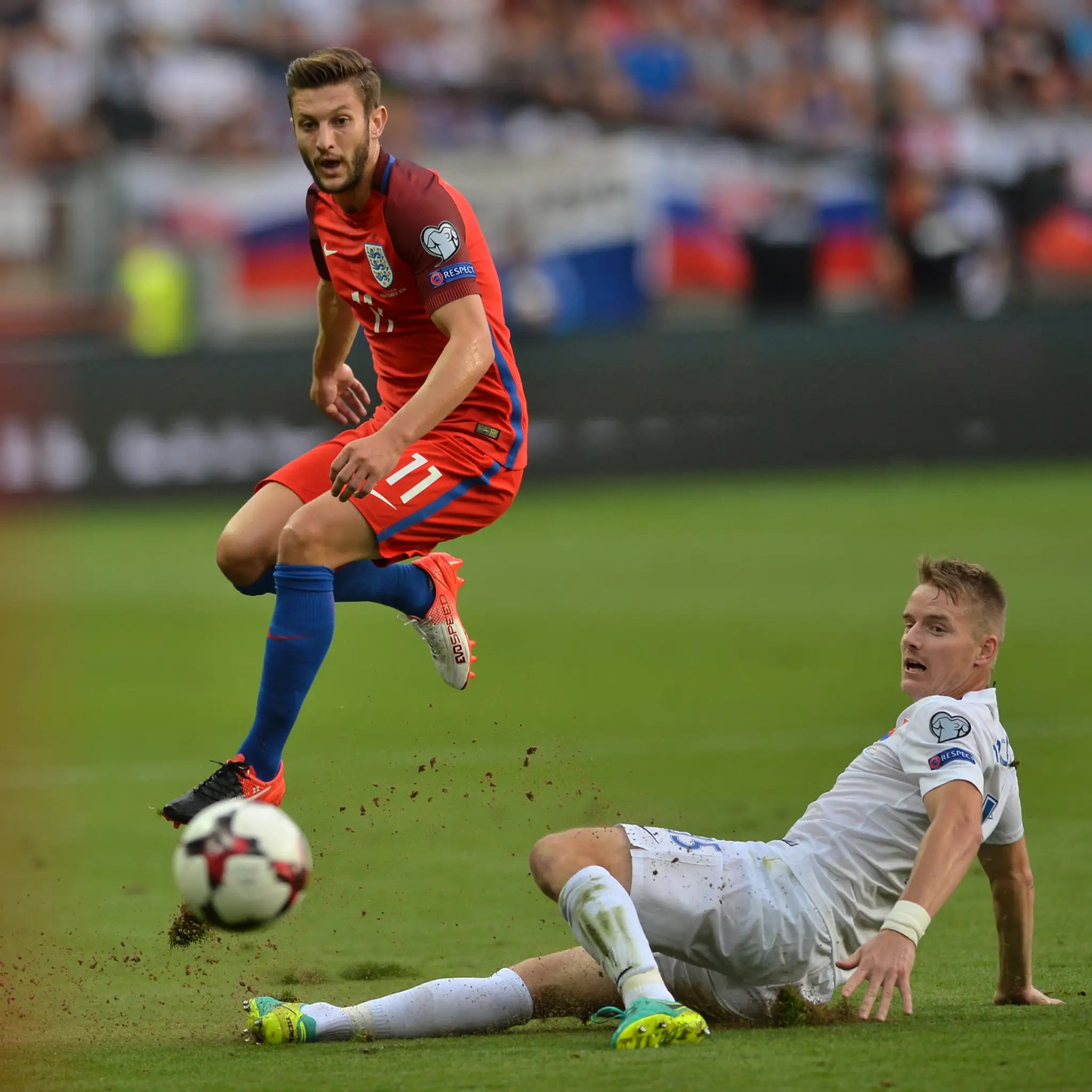 Tomáš Hubočan v súboji s Angličanom Adamom Lallanoom v kvalifikácii MS 2018.