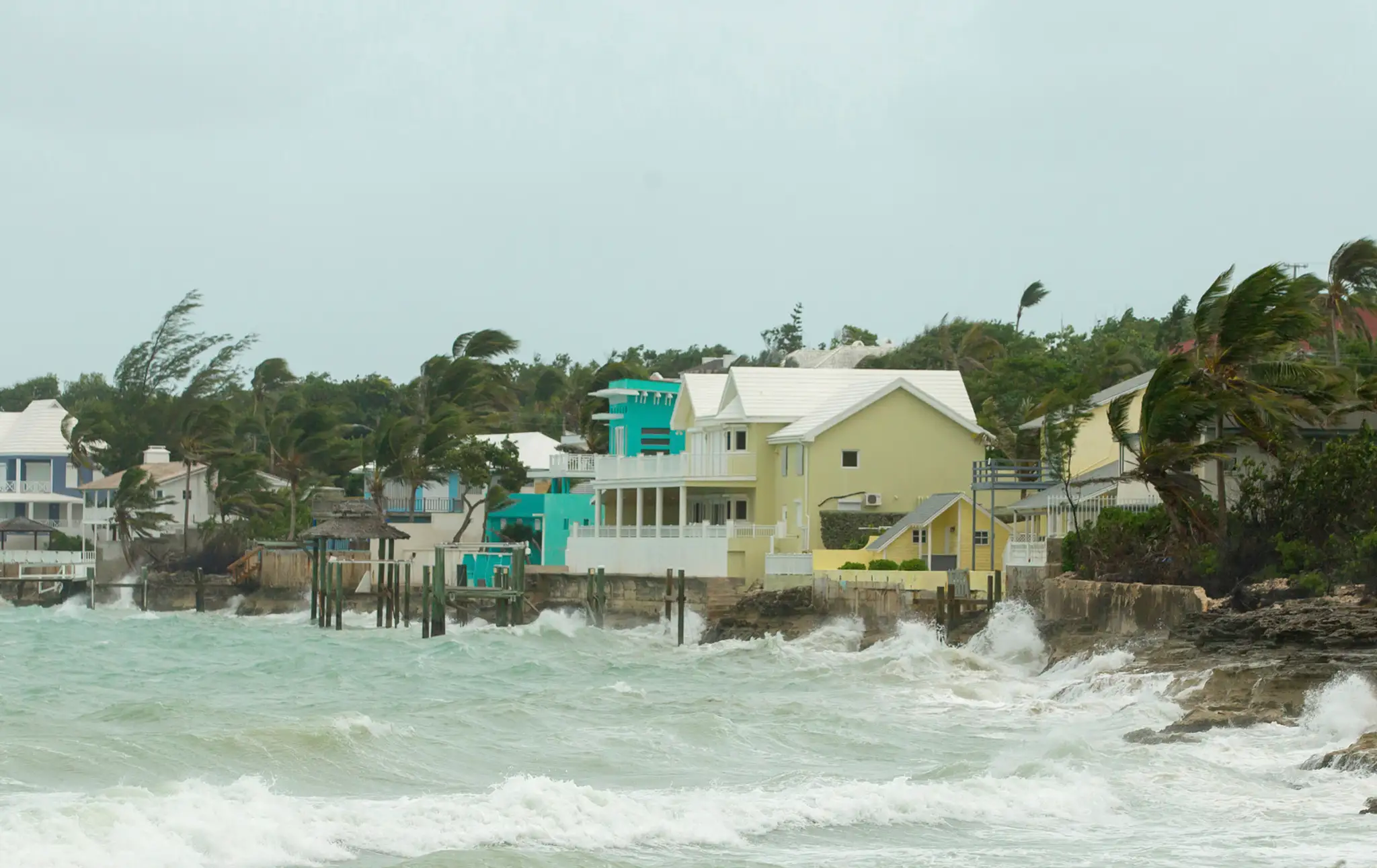 Hurikán Irma narazil na Bahamské ostrovy.