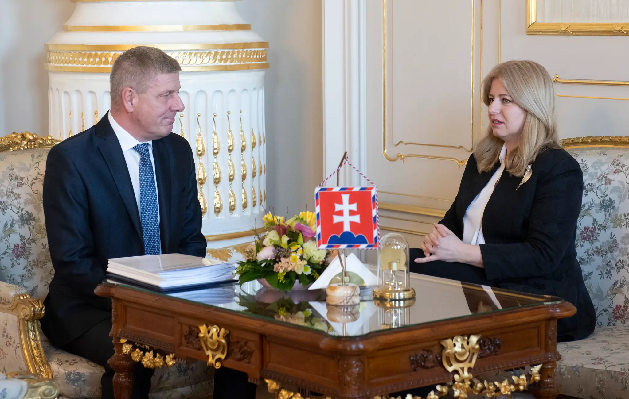 Heger a Lengvarský v prezidentskom paláci