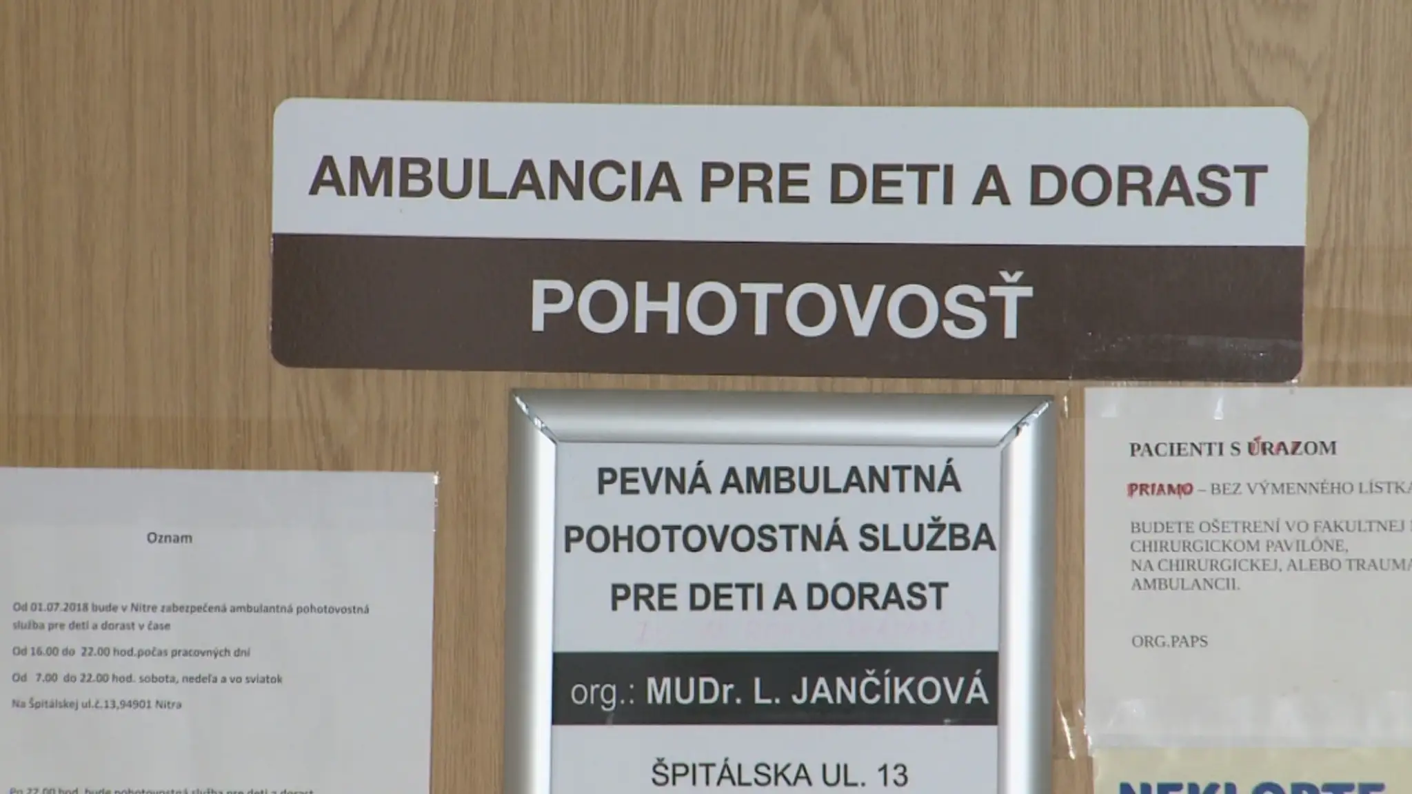 Fungovanie detskej pohotovosti v Nitre je ohrozené.
