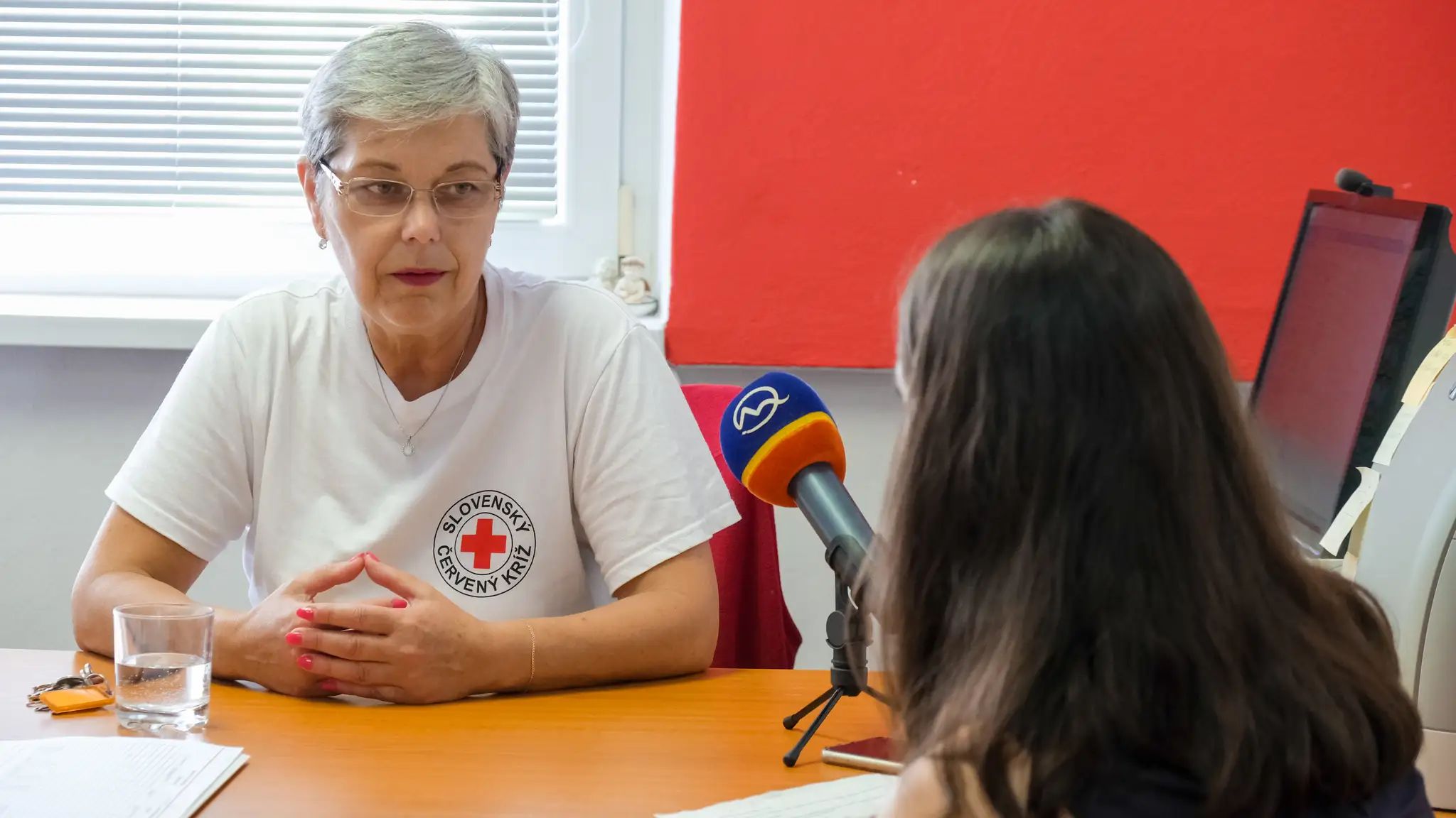 Zuzana Kršková počas rozhovoru.