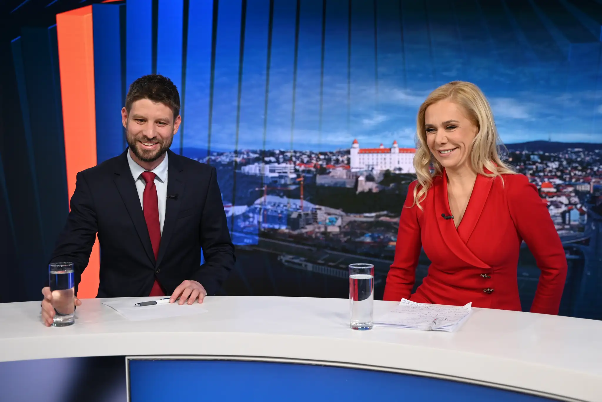 Denisa Saková a Michal Šimečka.