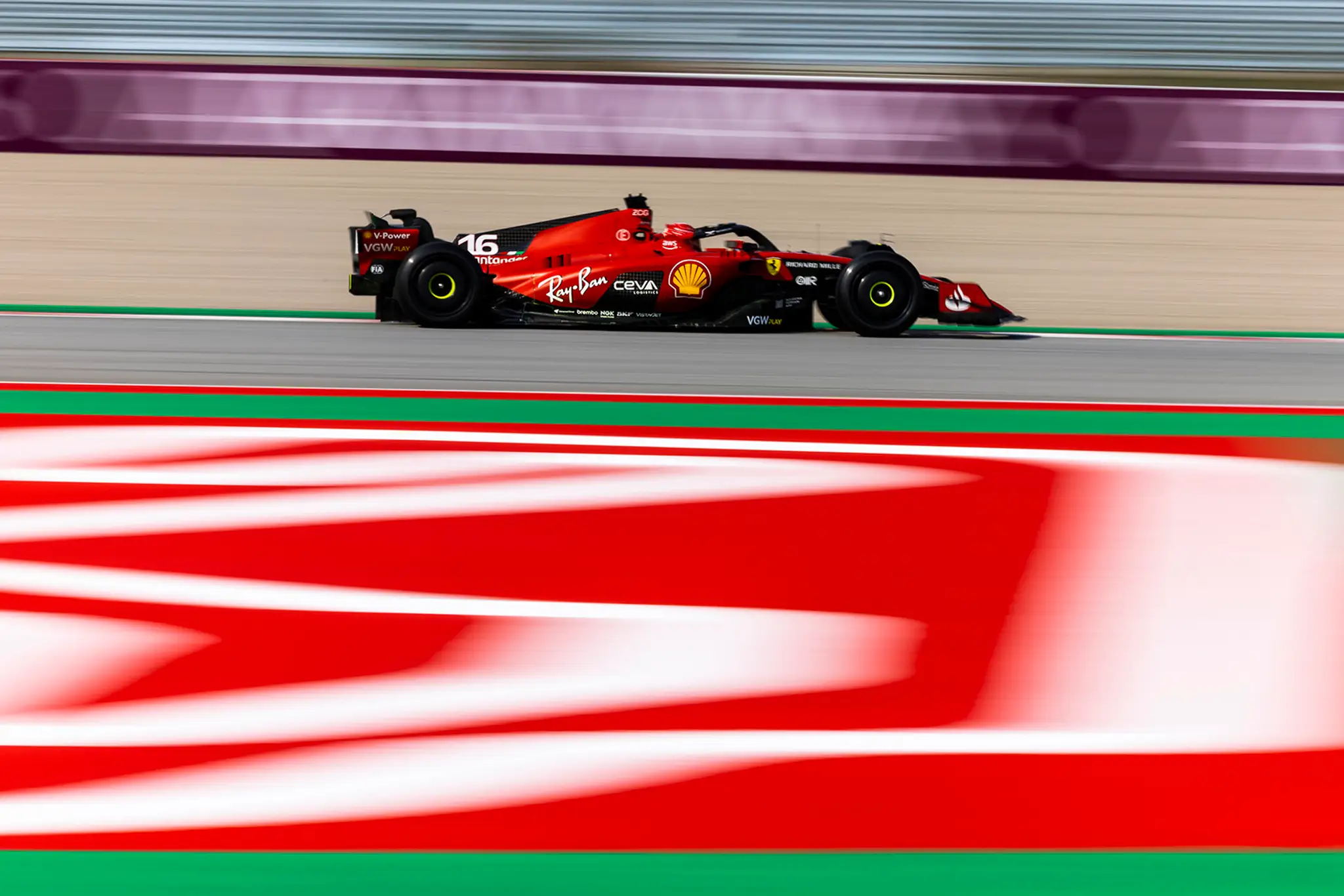 Charles Leclerc na Ferrari
