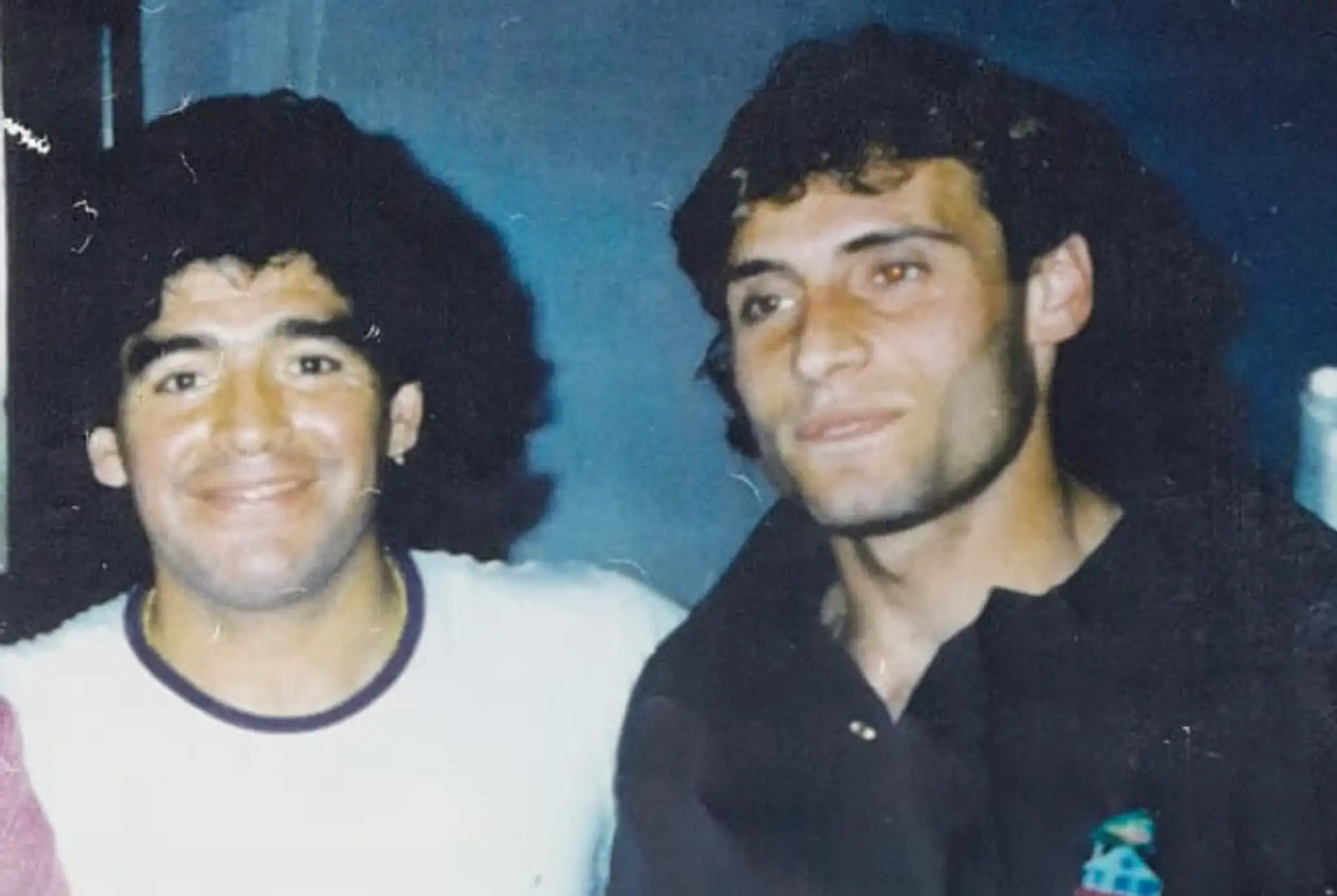 Dve legendy. Fabio Nigro (vpravo) a Diego Maradona.