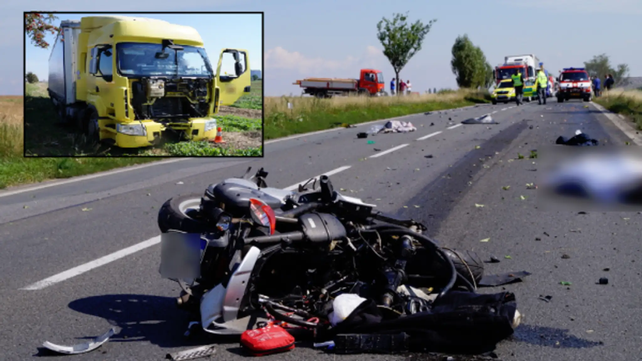 Samovražda na motorke. Žena svoj stroj nasmerovala rovno pod kolesá kamióna