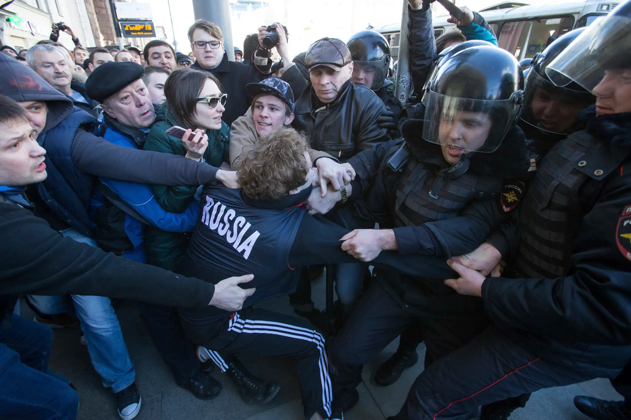 Protesty v Moskve.