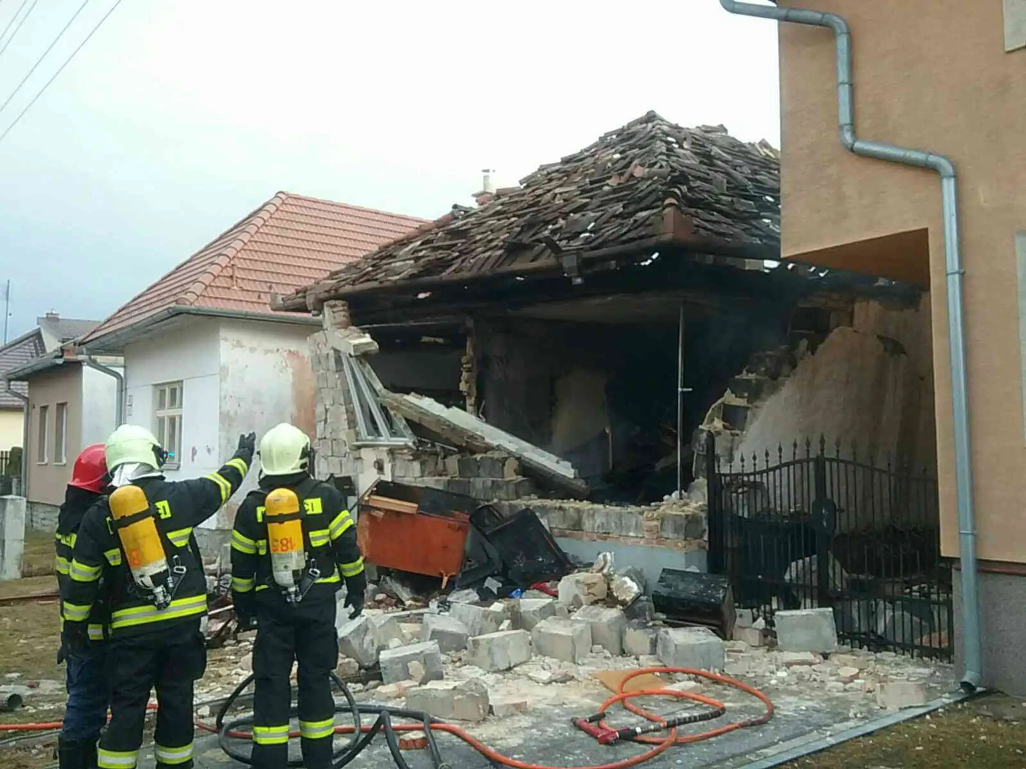 Výbuch domu v Spišskej Teplici.