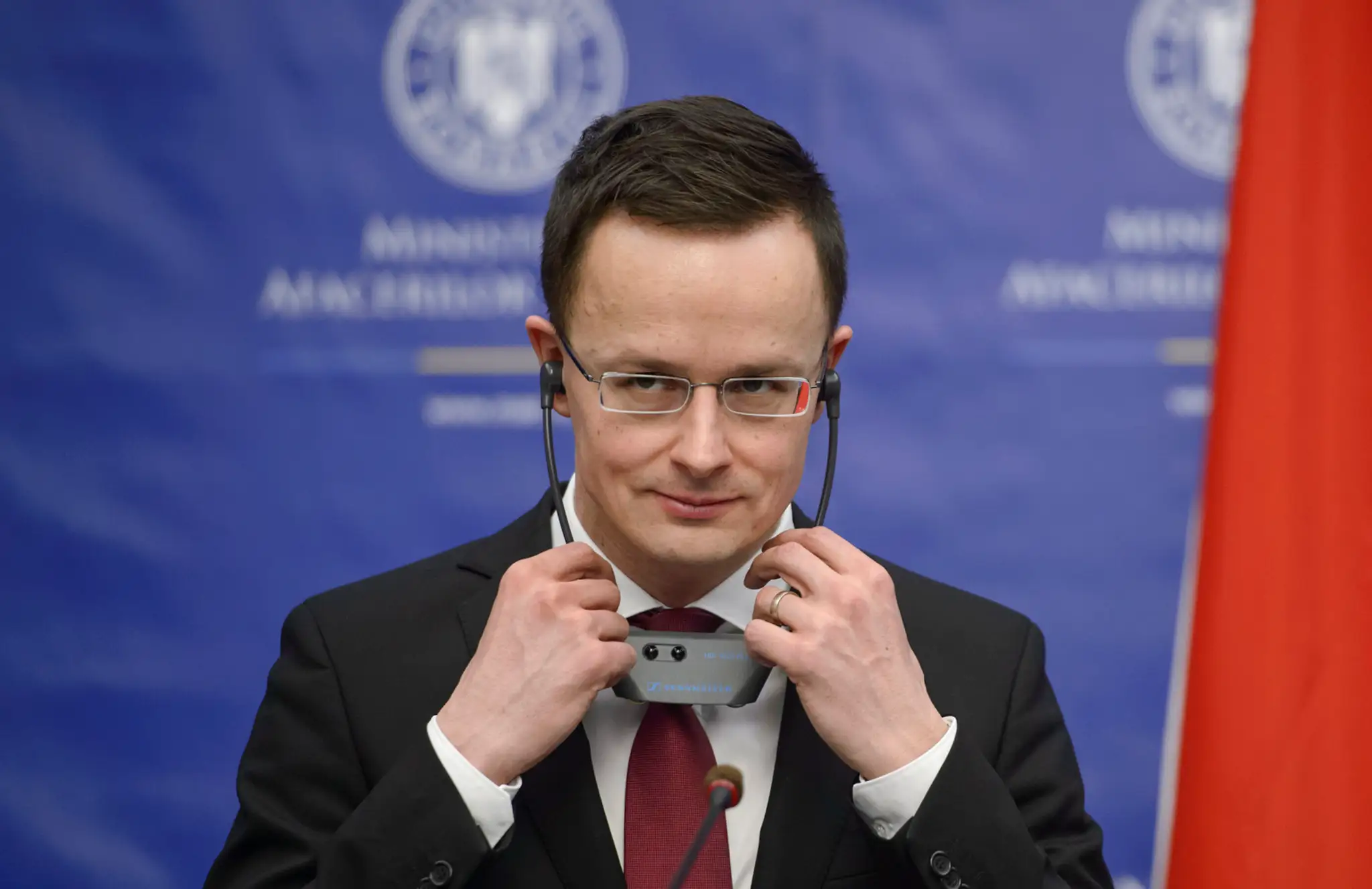 Maďarský minister zahraničných vecí Péter Szijjártó.