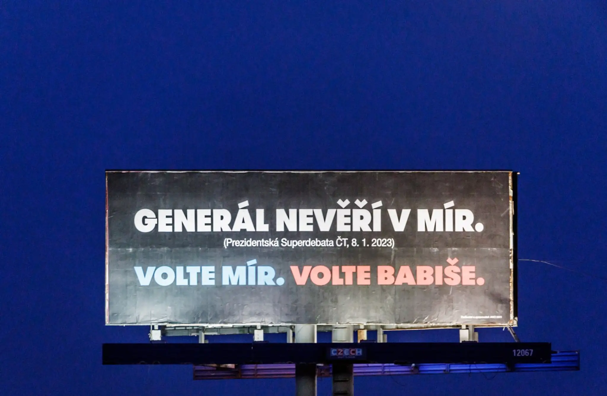 Predvolebný bilbord Andreja Babiša