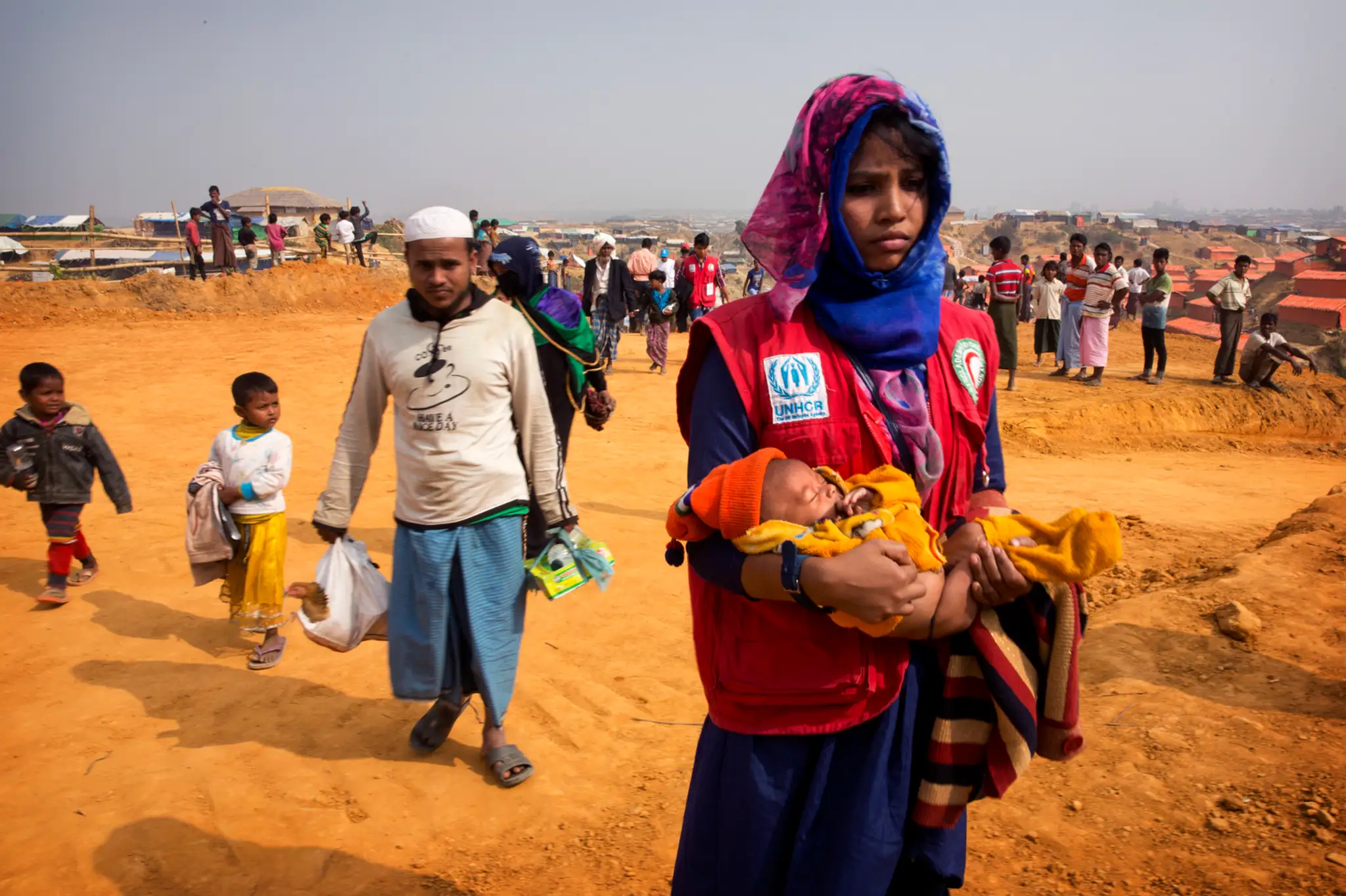 K hromadnému úteku moslimských Rohingov z Mjanmarska do Bangladéša došlo po násilnostiach, ktoré vypukli vlani v auguste.