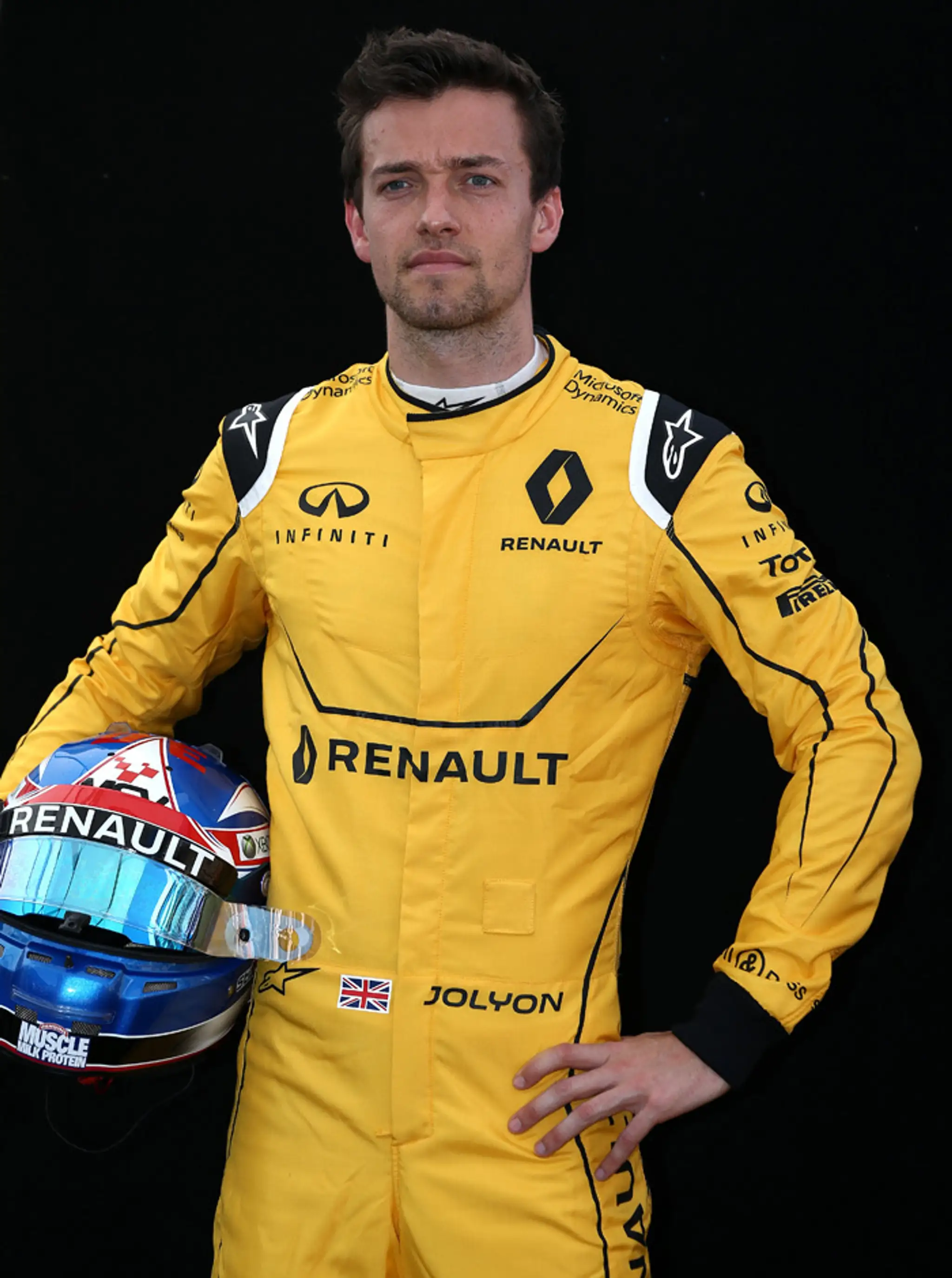 Britský jazdec tímu Renault Jolyon Palmer.